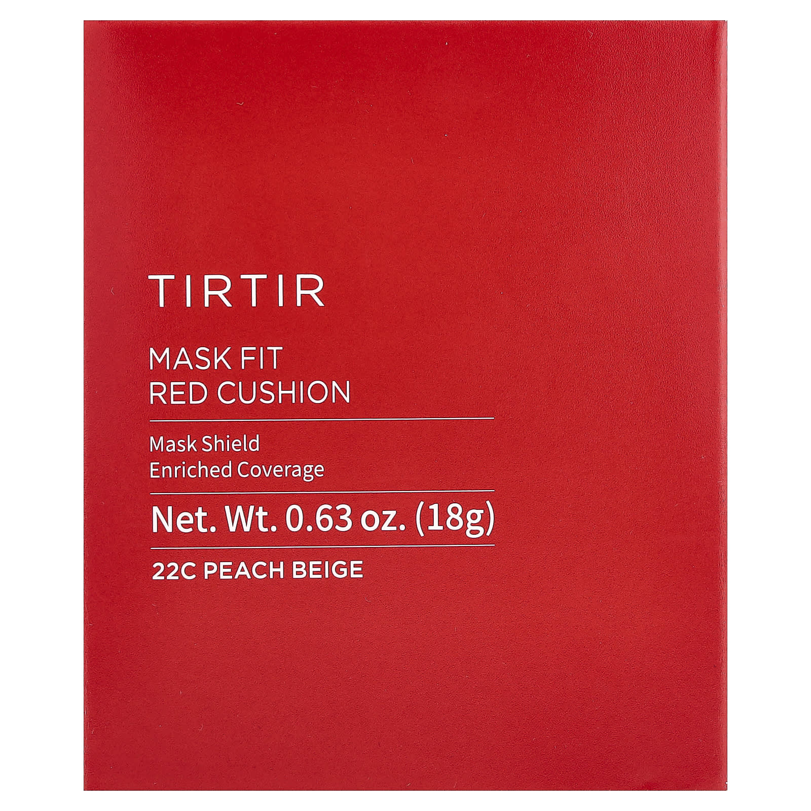 TIRTIR, Mask Fit Red Cushion, 22C Peach Beige, 0.63 oz (18 g) - Image 2