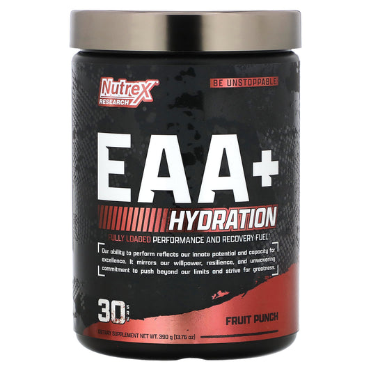 Nutrex Research, EAA+ Hydration, Fruit Punch, 13.76 oz (390 g) - Image 1