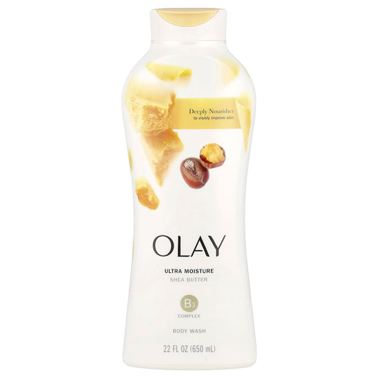 Olay, Ultra Moisture Shea Butter Body Wash, 22 fl oz (650 ml) - Image 1