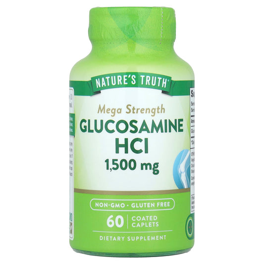 Nature's Truth, Glucosamine HCl, Mega Strength, 1,500 mg, 60 Coated Caplets - Image 1