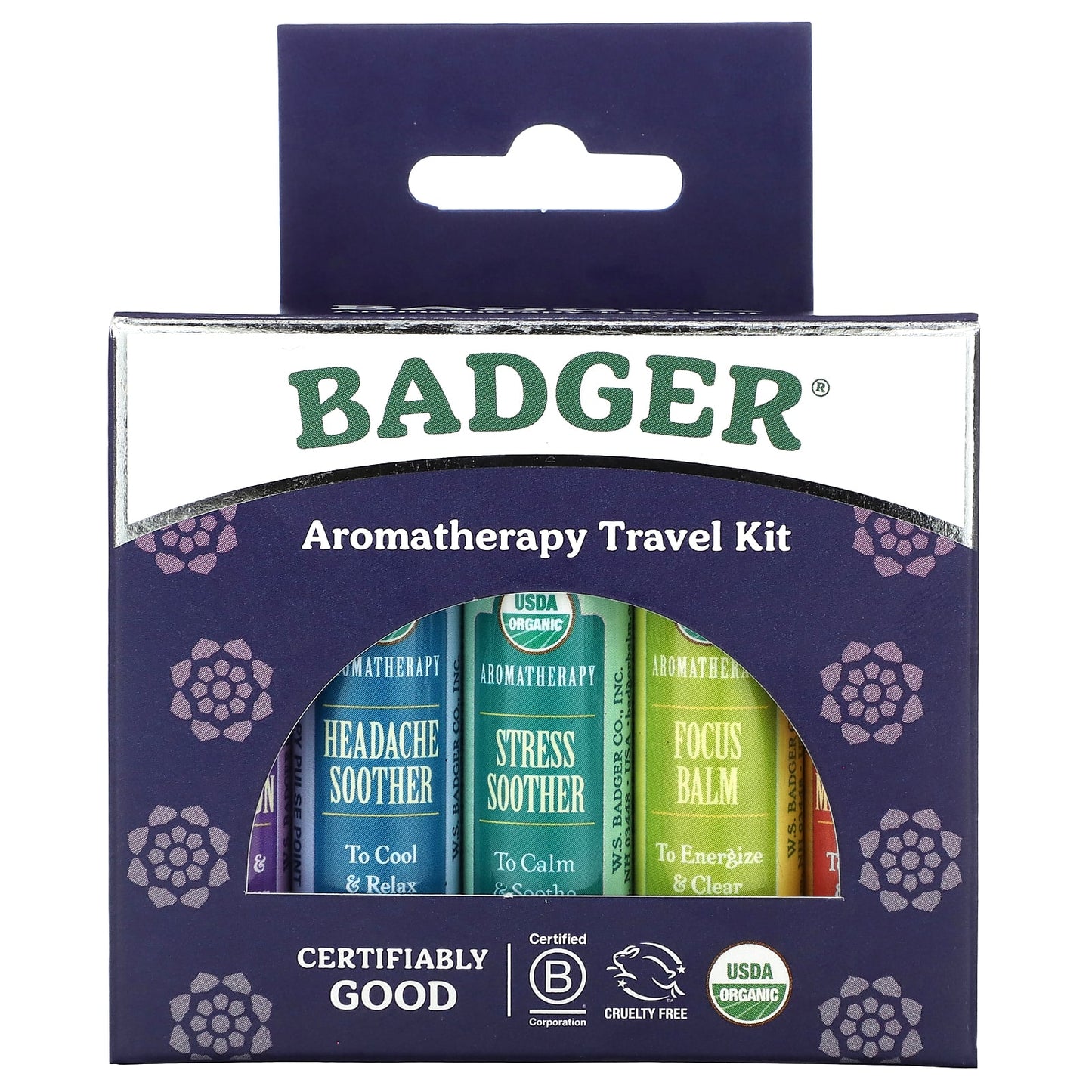 Badger USDA Organic Aromatherapy Travel Kit, 5-Piece - Image 2