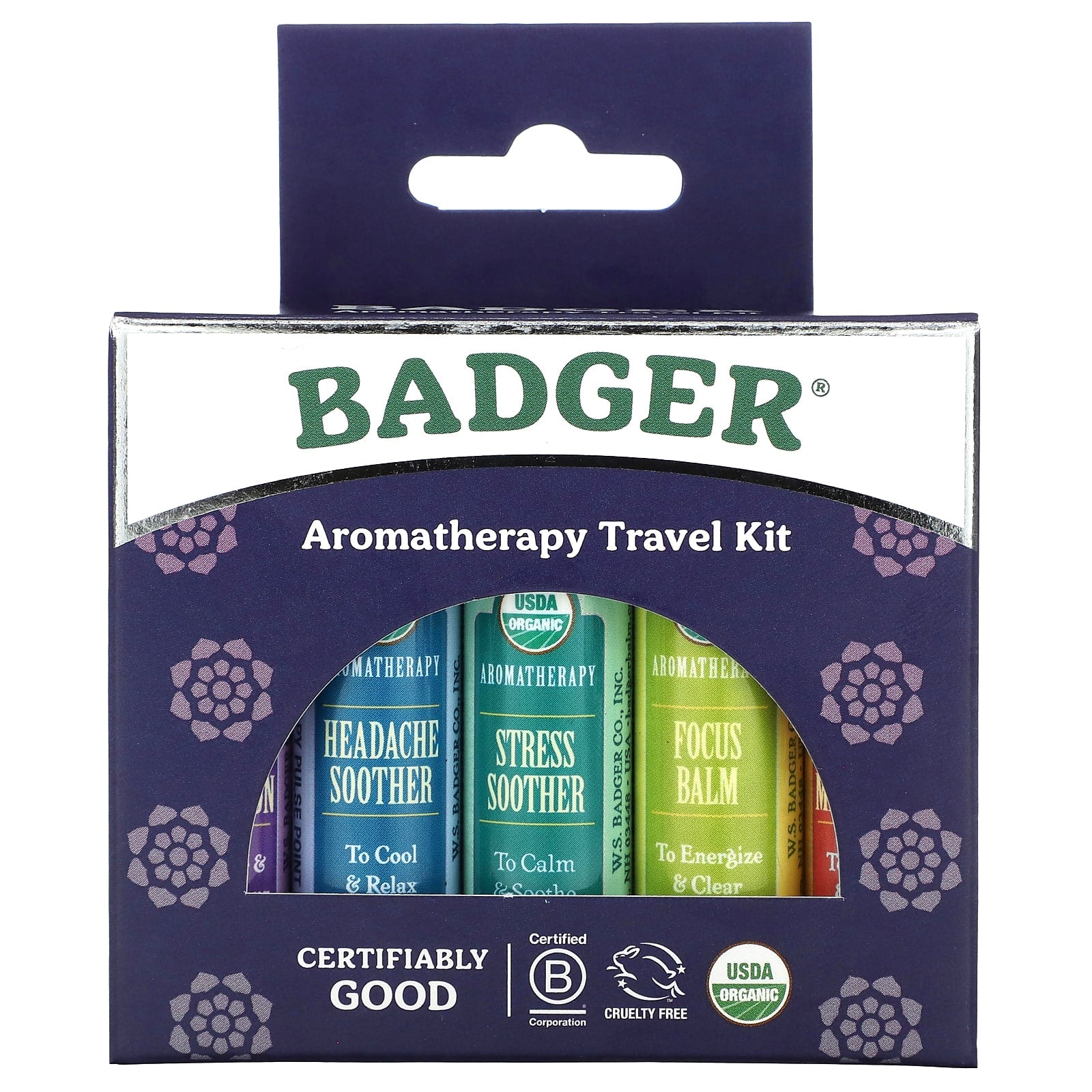 Badger USDA Organic Aromatherapy Travel Kit, 5-Piece - Image 2