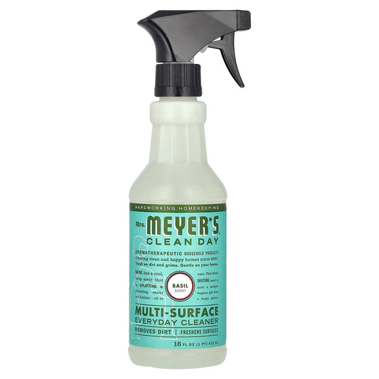 Mrs. Meyers Clean Day, Multi-Surface Everyday Cleaner, Basil Scent, 16 fl oz (473 ml) - Image 1