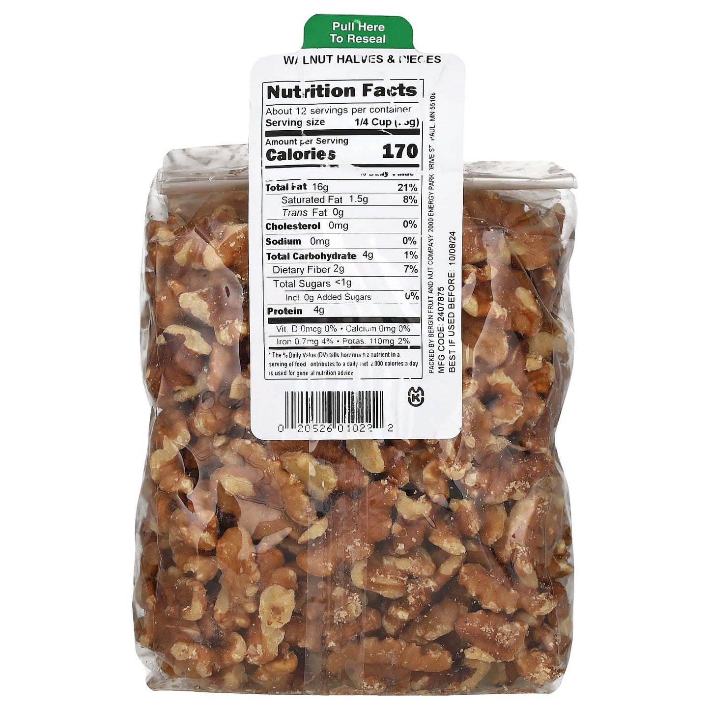 Bergin Walnut Halves & Pieces | Crunchy Snack for Healthy Living - Image 2