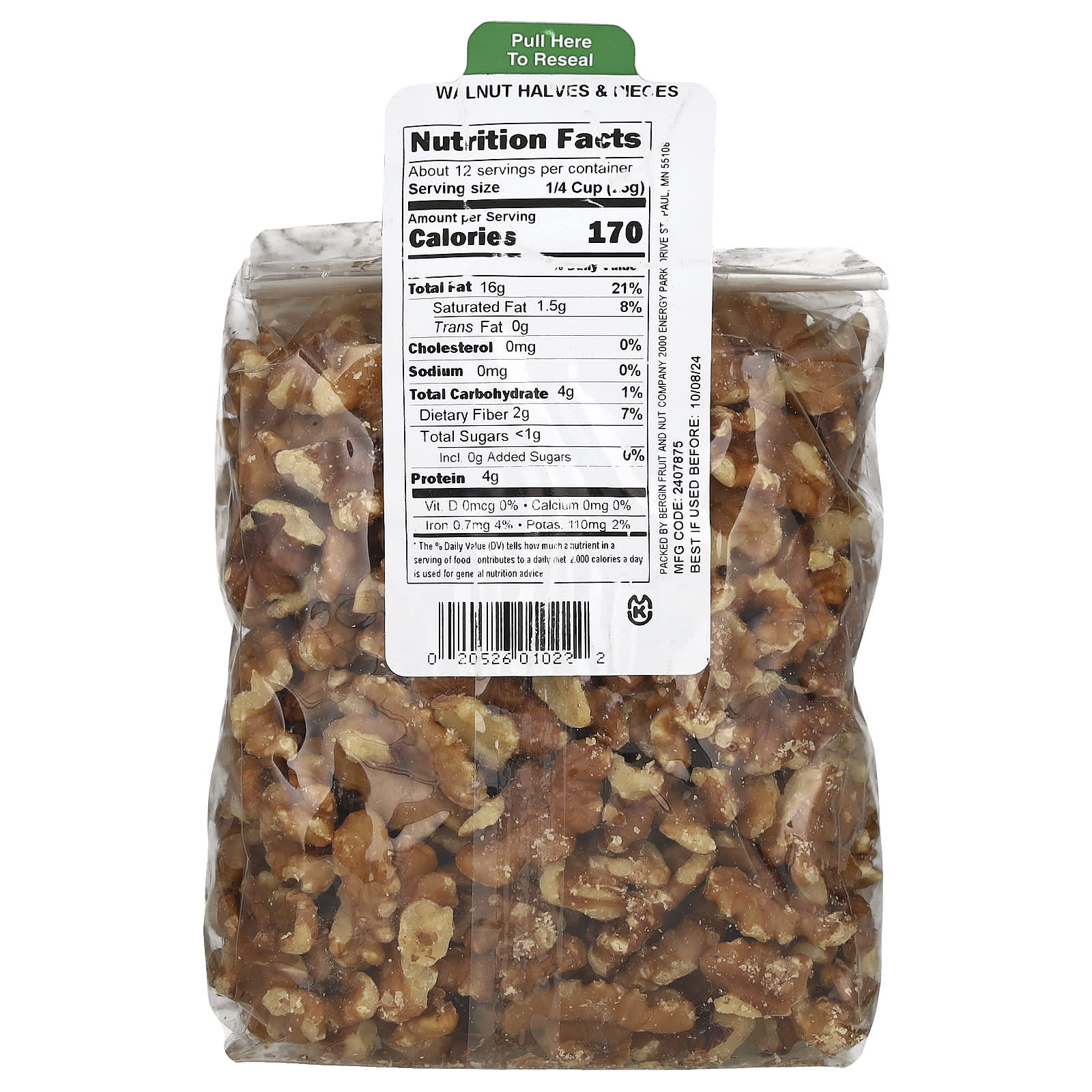 Bergin Walnut Halves & Pieces | Crunchy Snack for Healthy Living - Image 2