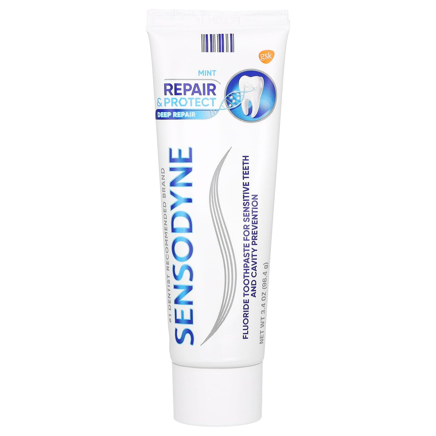 Sensodyne, Fluoride Toothpaste For Sensitive Teeth,  Mint, 3.4 oz (96.4 g) - Image 1
