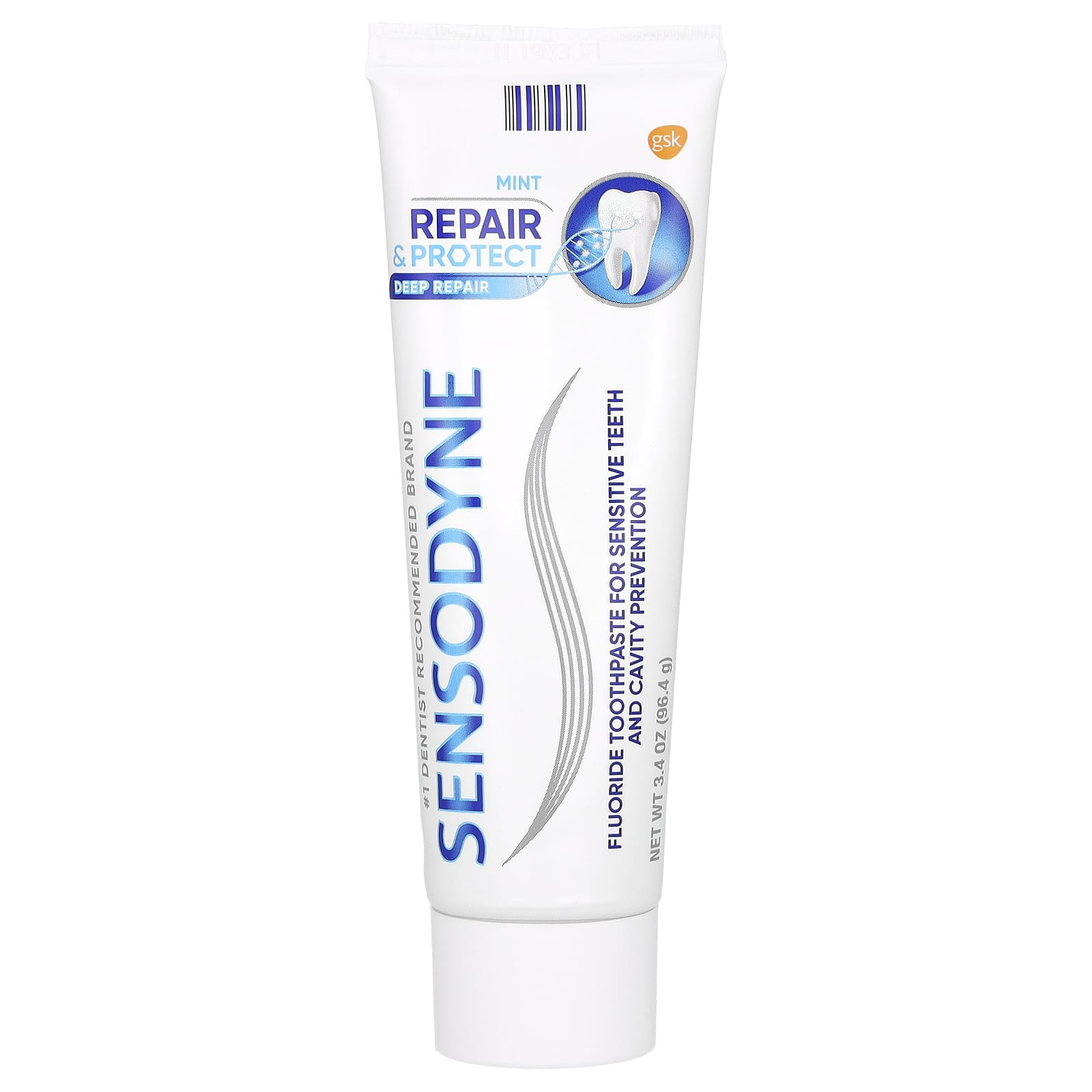 Sensodyne, Fluoride Toothpaste For Sensitive Teeth,  Mint, 3.4 oz (96.4 g) - Image 1