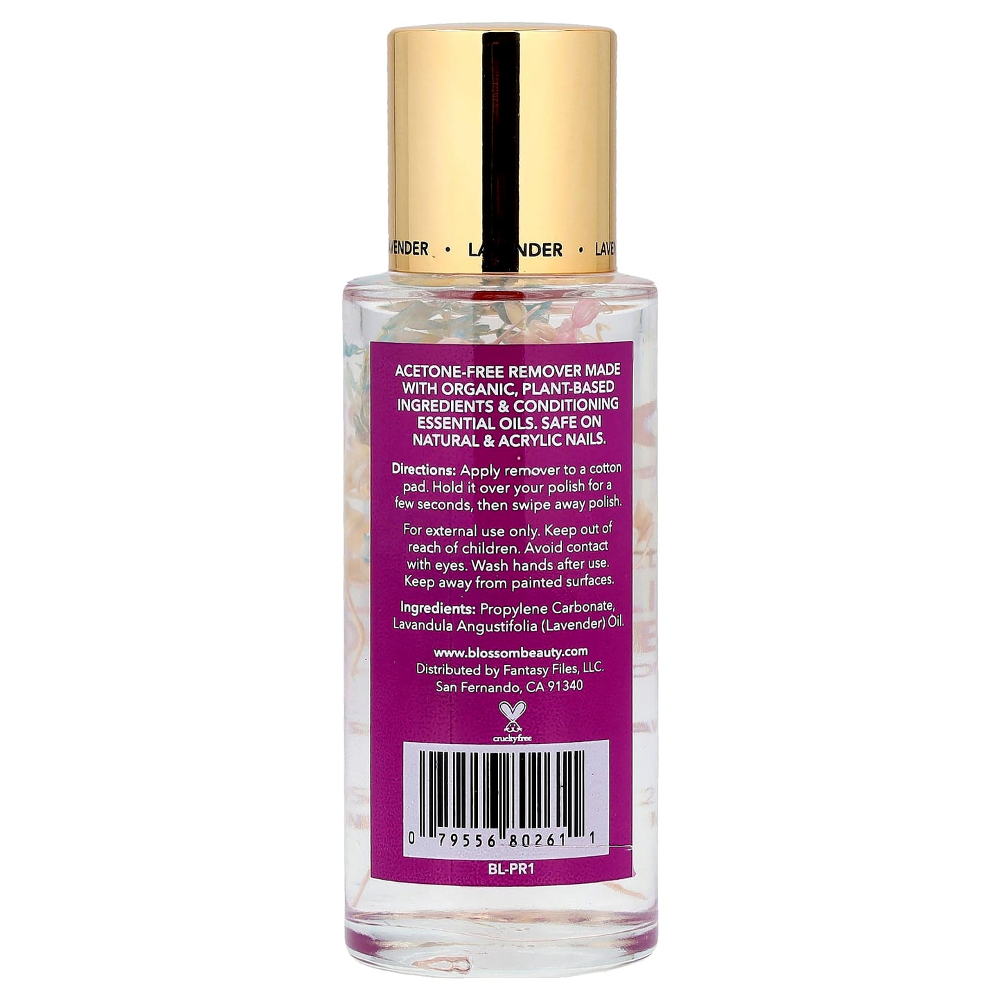 Organic Nail Polish Remover, Lavender Scent, Acetone-Free, 2 fl oz (59 ml) - Image 2
