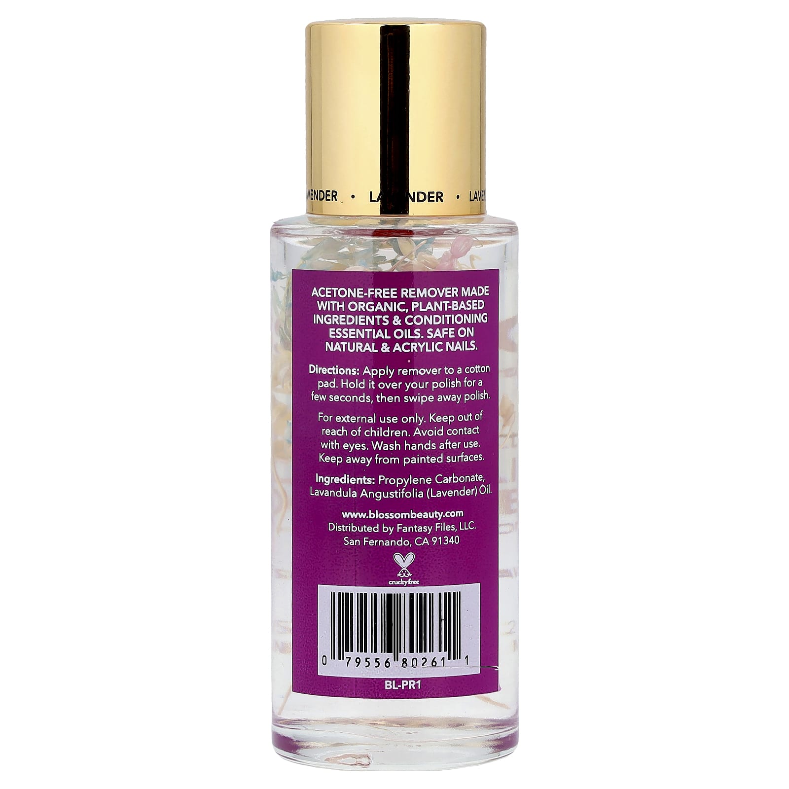 Organic Nail Polish Remover, Lavender Scent, Acetone-Free, 2 fl oz (59 ml) - Image 2