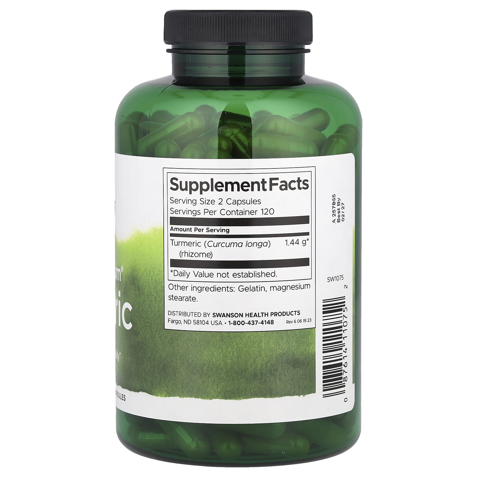 Swanson, Full Spectrum® Turmeric, 1,440 mg, 240 Capsules (720 mg per Capsule)