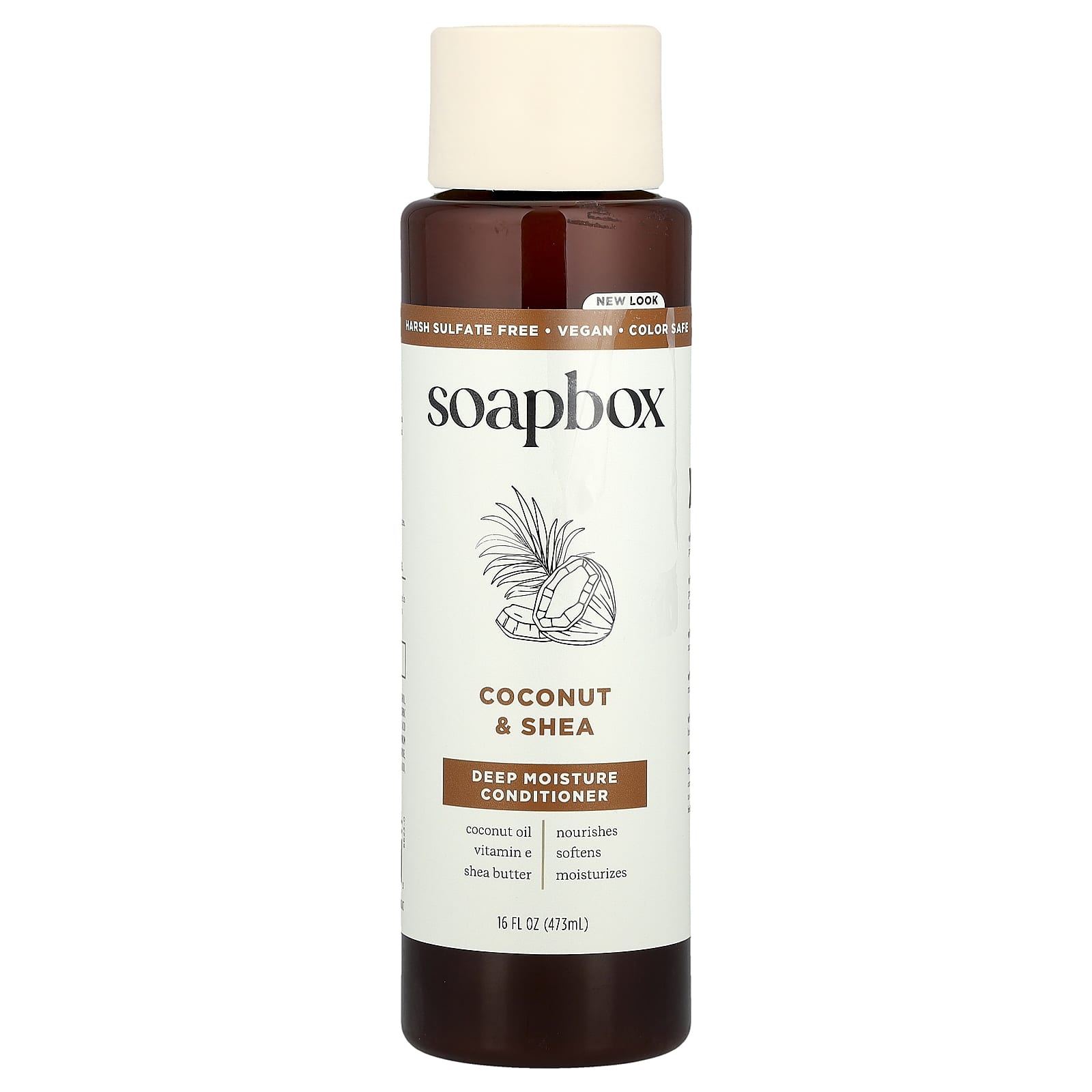 Soapbox, Deep Moisture Conditioner, Coconut & Shea, 16 fl oz (473 ml) - Image 1