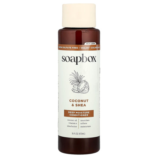 Soapbox, Deep Moisture Conditioner, Coconut & Shea, 16 fl oz (473 ml) - Image 1
