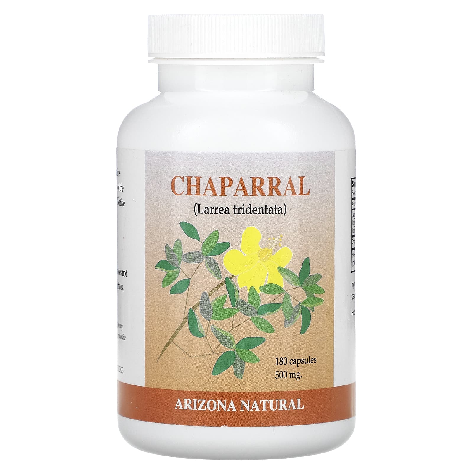 Chaparral Supplement for Liver Health - 180 Capsules by Arizona Natural - Image 1