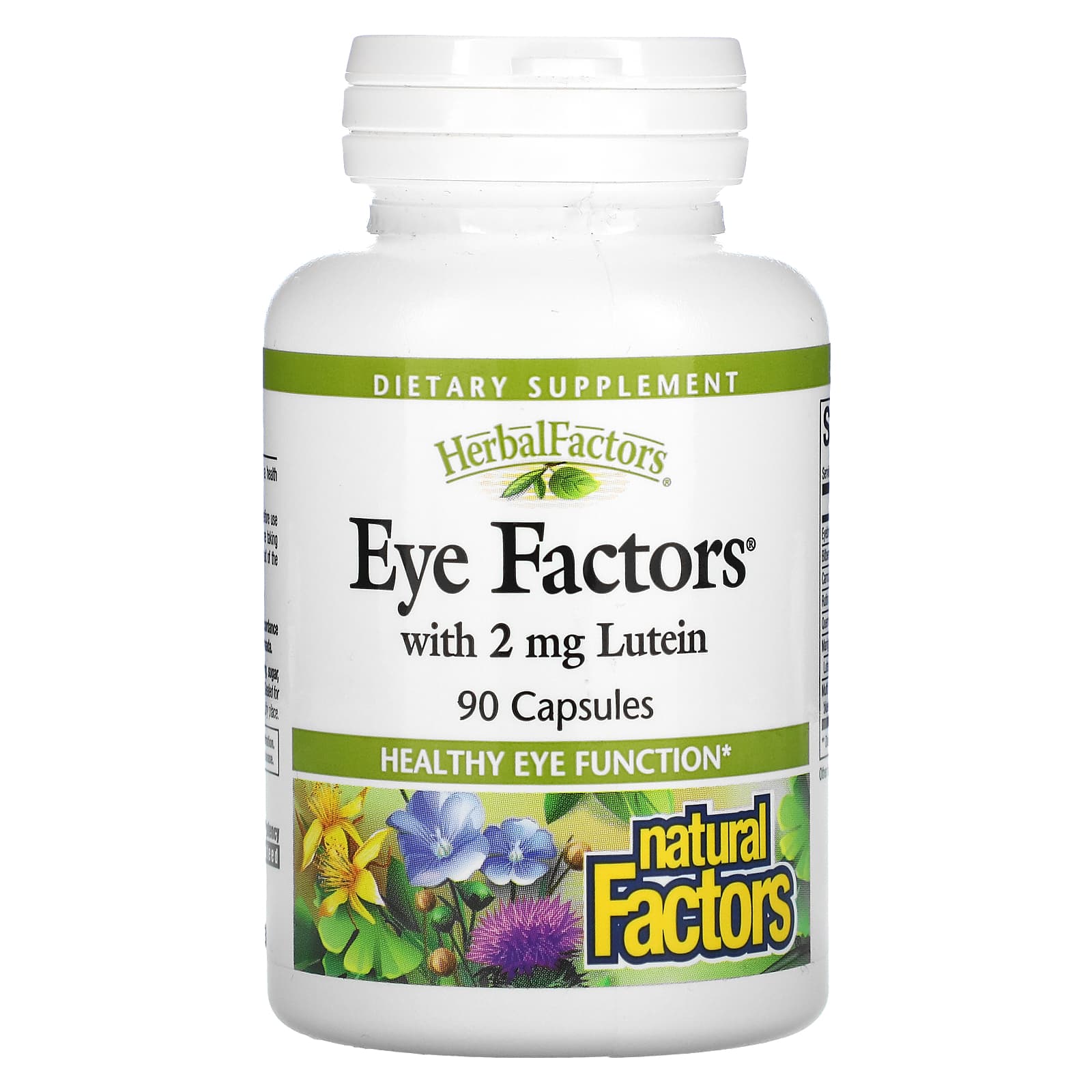 Natural Factors, Eye Factors with 2 mg Lutein, 90 Capsules - Image 1