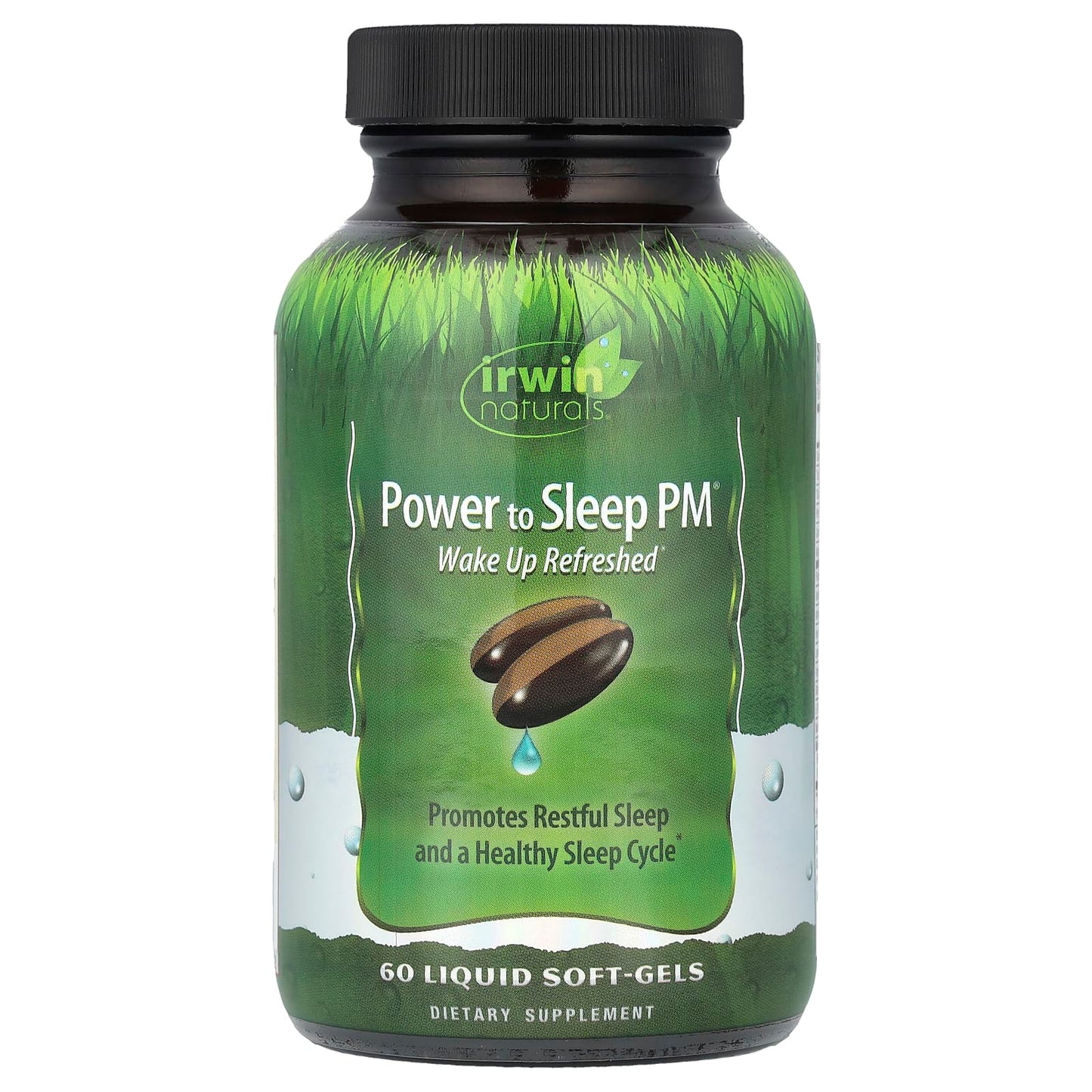 Irwin Naturals Power to Sleep PM, 60 Liquid Soft-Gels for Restful Sleep - Image 1