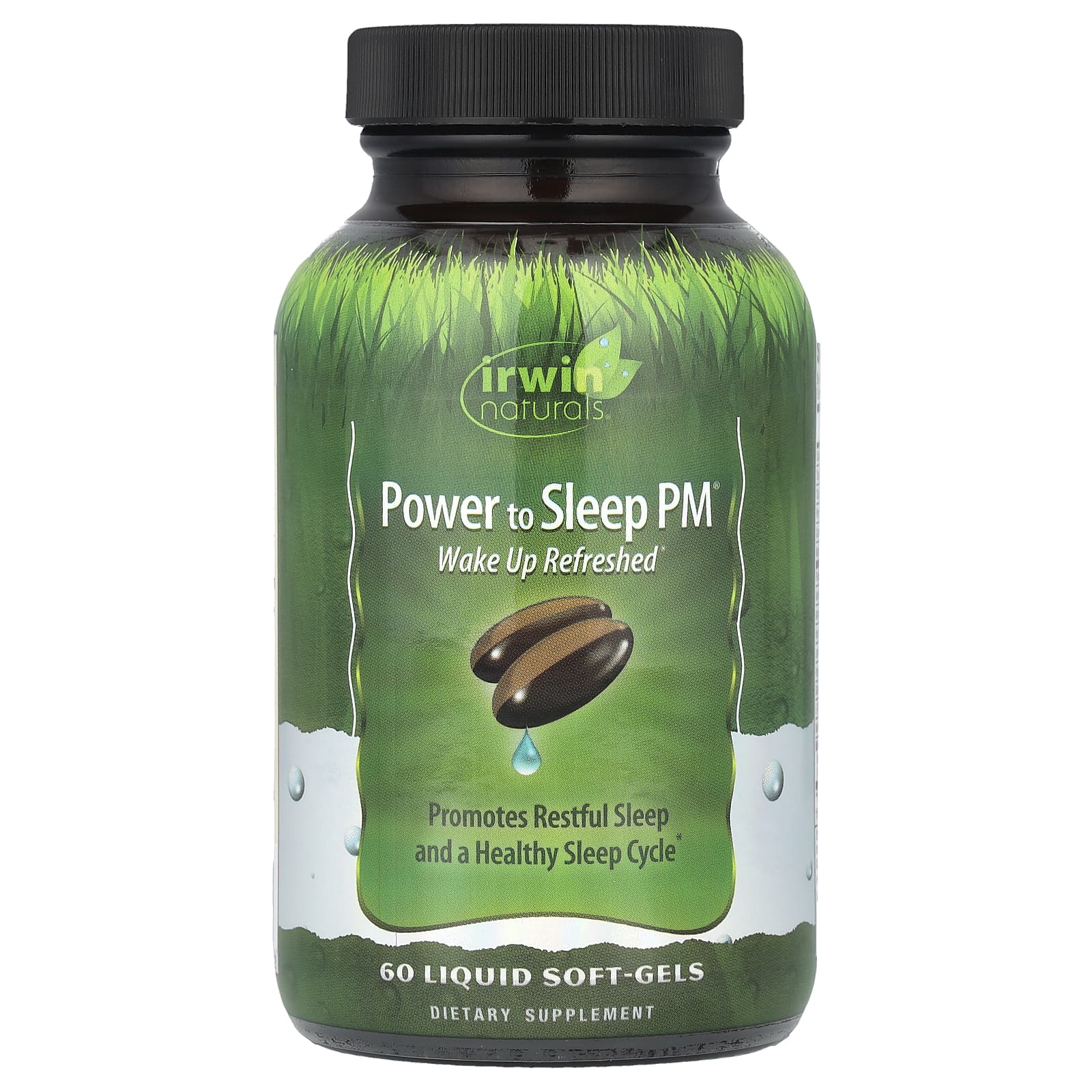 Irwin Naturals Power to Sleep PM, 60 Liquid Soft-Gels for Restful Sleep - Image 1