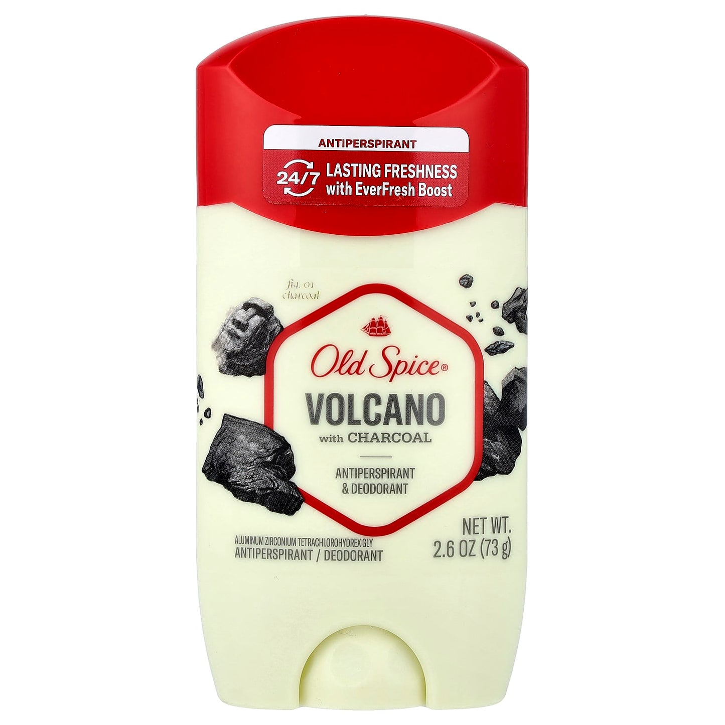 Old Spice, Anti-Perspirant & Deodorant, Volcano with Charcoal, 2.6 oz (73 g) - Image 1