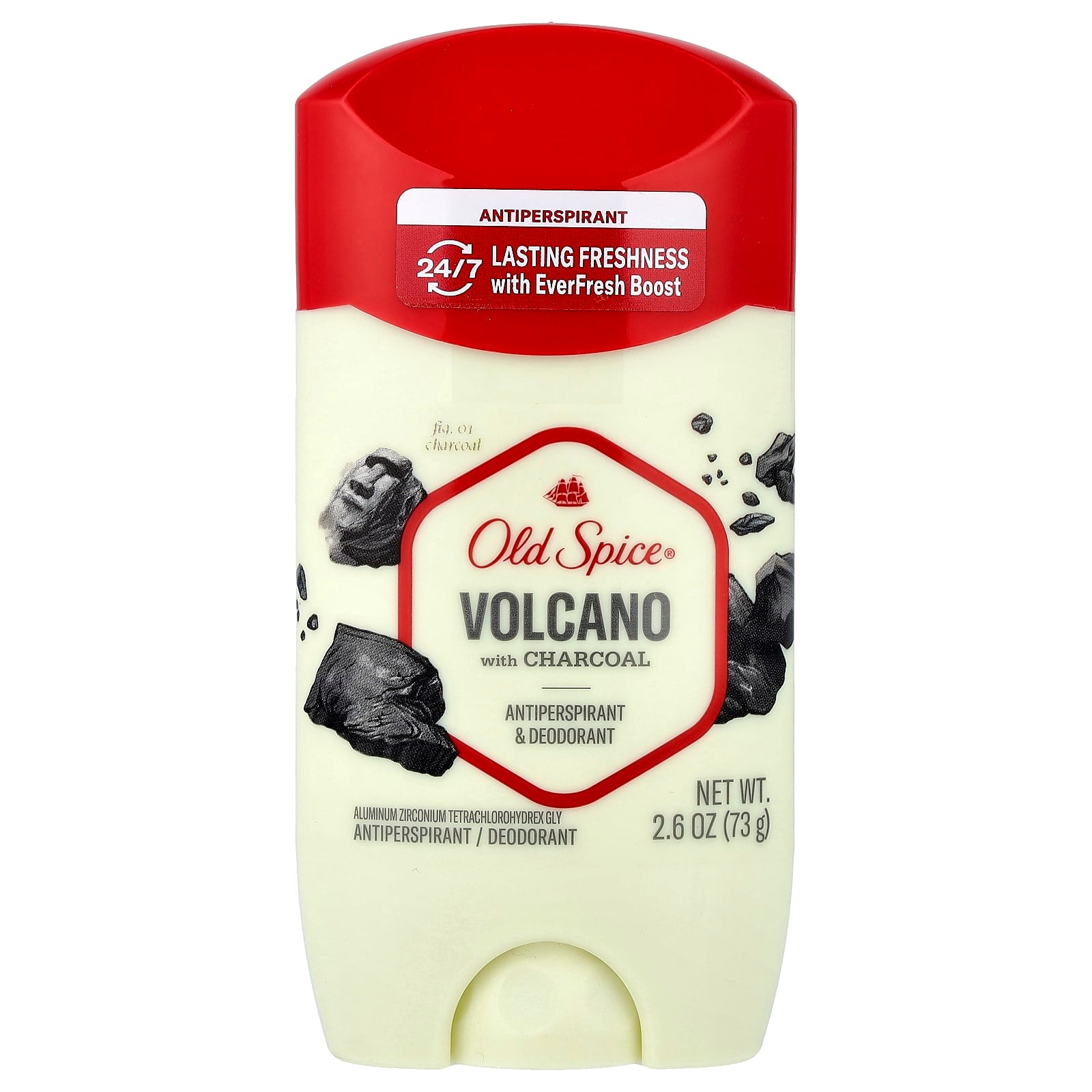 Old Spice, Anti-Perspirant & Deodorant, Volcano with Charcoal, 2.6 oz (73 g) - Image 1
