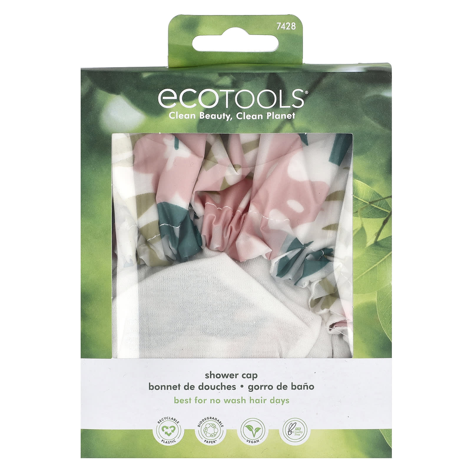 Eco-Friendly Shower Cap by EcoTools | Keep Hair Dry on No-Wash Days - Image 1
