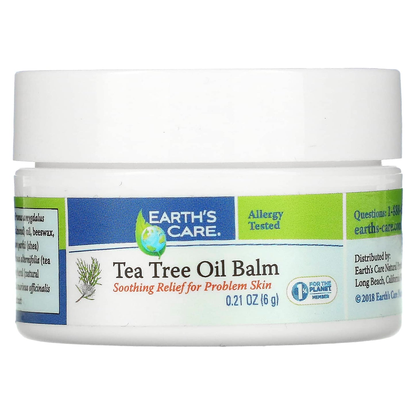 Soften and Soothe with Earth's Care Tea Tree Oil Balm - 0.21 oz - Image 1