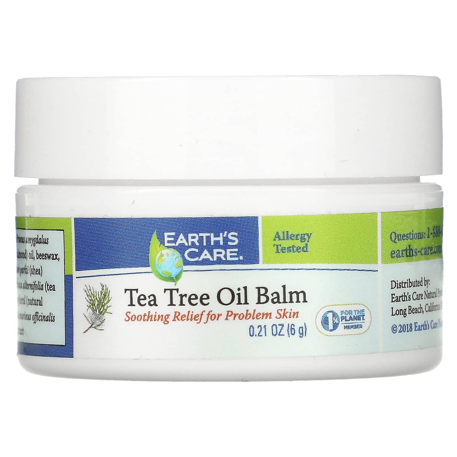 Soften and Soothe with Earth's Care Tea Tree Oil Balm - 0.21 oz - Image 1