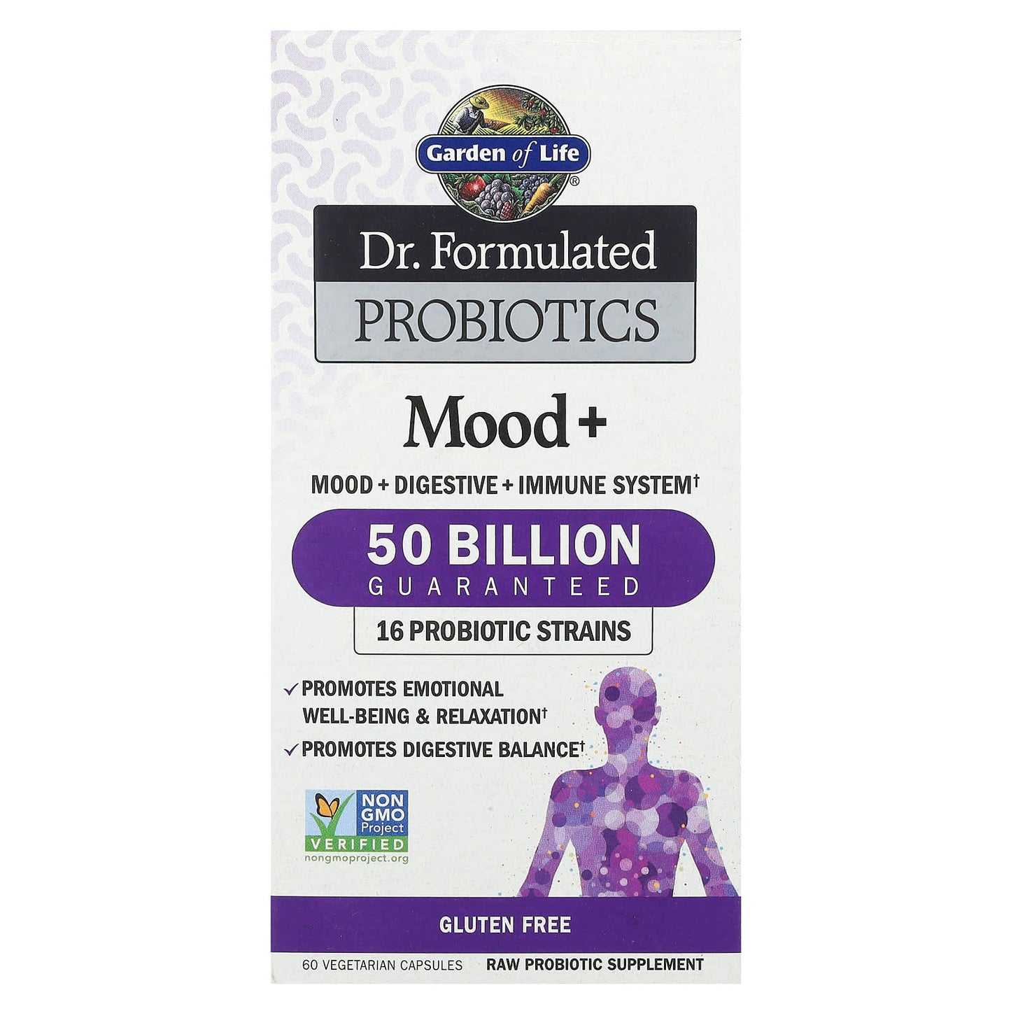 Gut-Brain Health: Dr. Formulated Probiotics Mood+ 50B CFU - Image 1