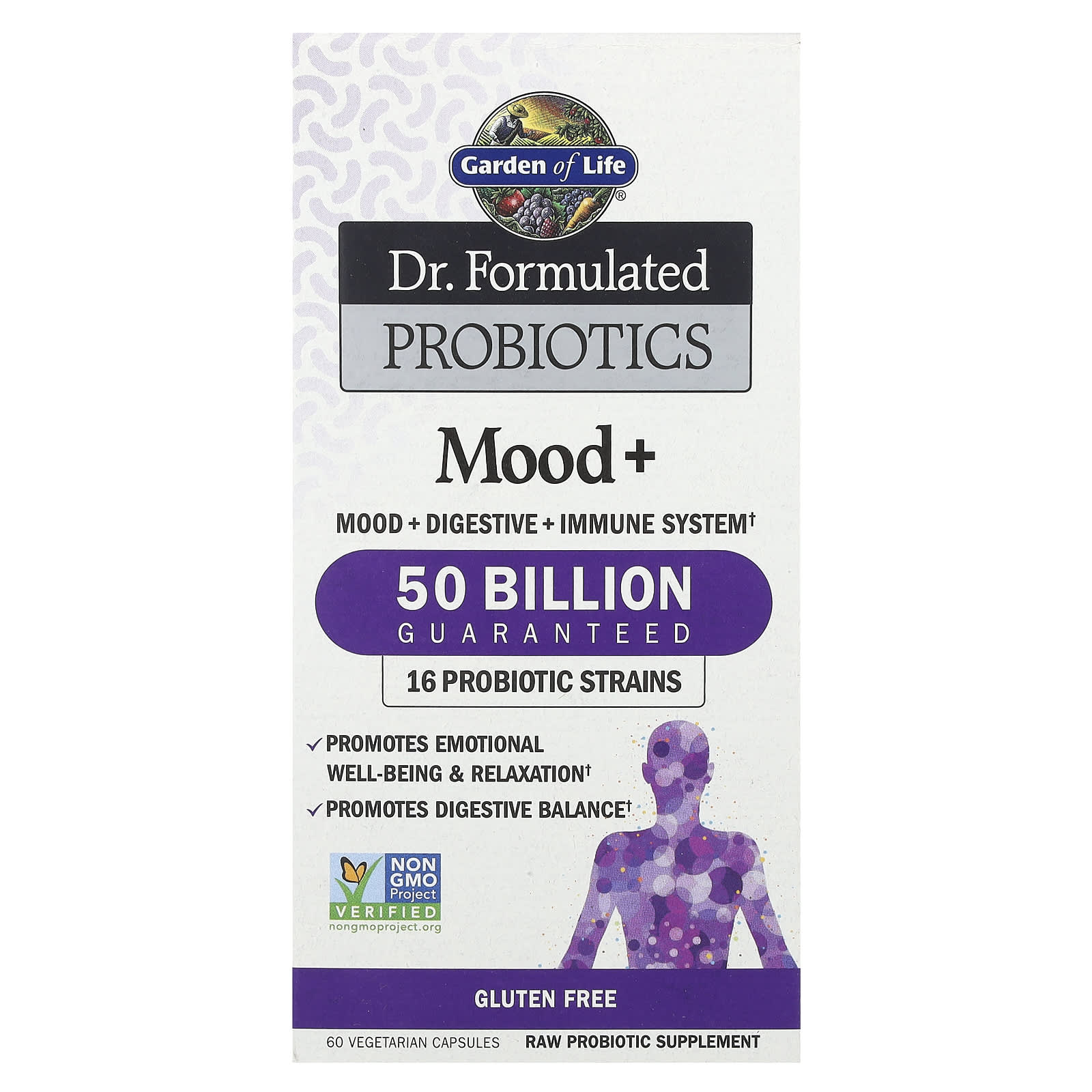 Gut-Brain Health: Dr. Formulated Probiotics Mood+ 50B CFU - Image 1