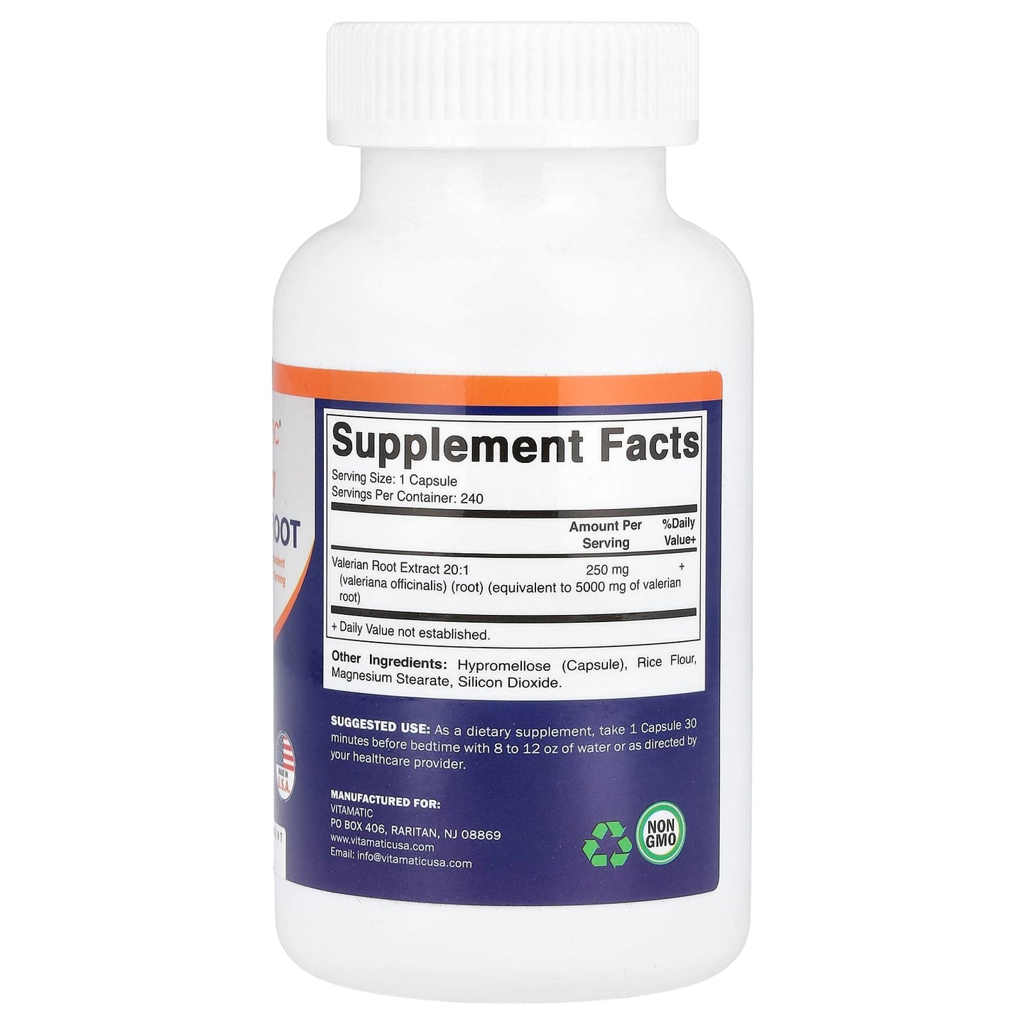 Vitamatic, Valerian Root, High Potency, 5,000 mg, 240 Vegetable Capsules - Image 2