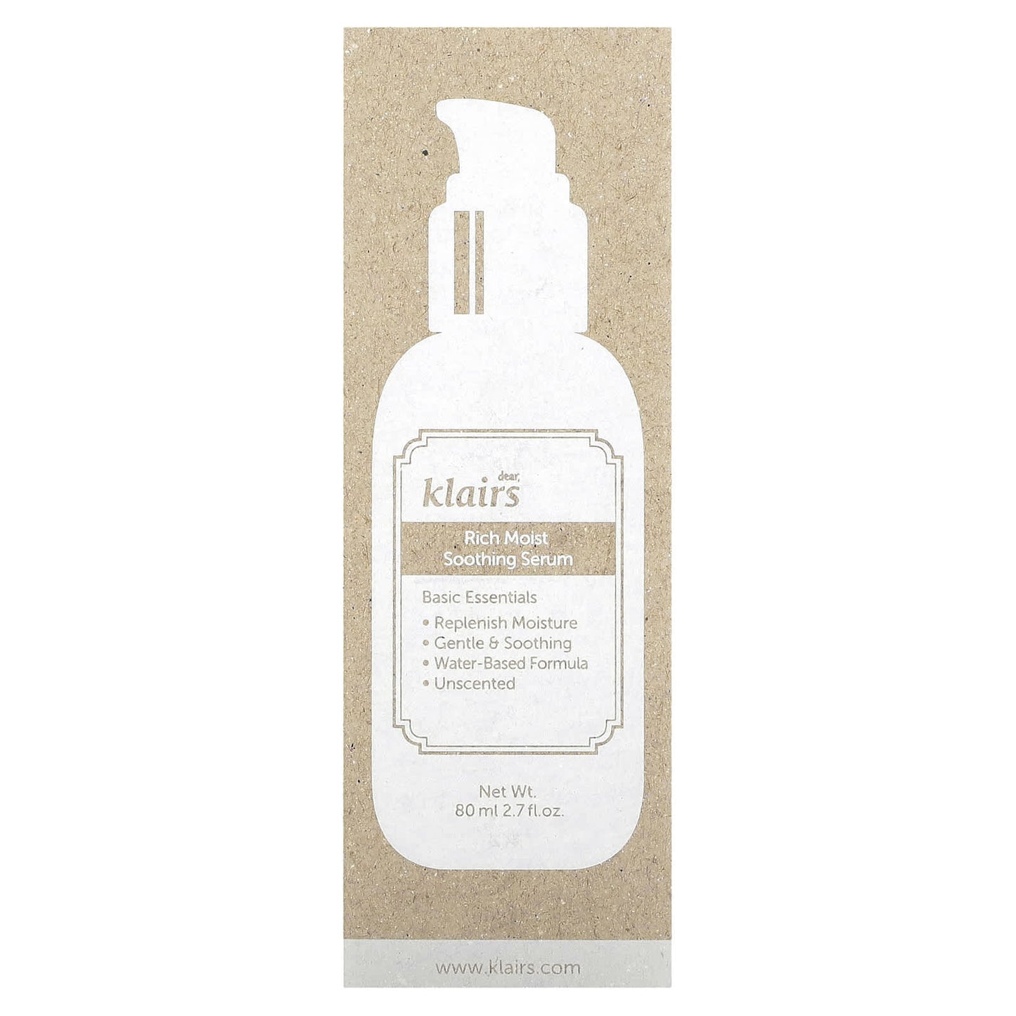 Dear Klairs Rich Moist Soothing Unscented Serum, 80ml - Image 2