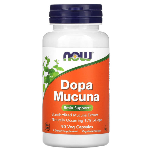 NOW Foods, Dopa Mucuna, 90 Veg Capsules - Image 1