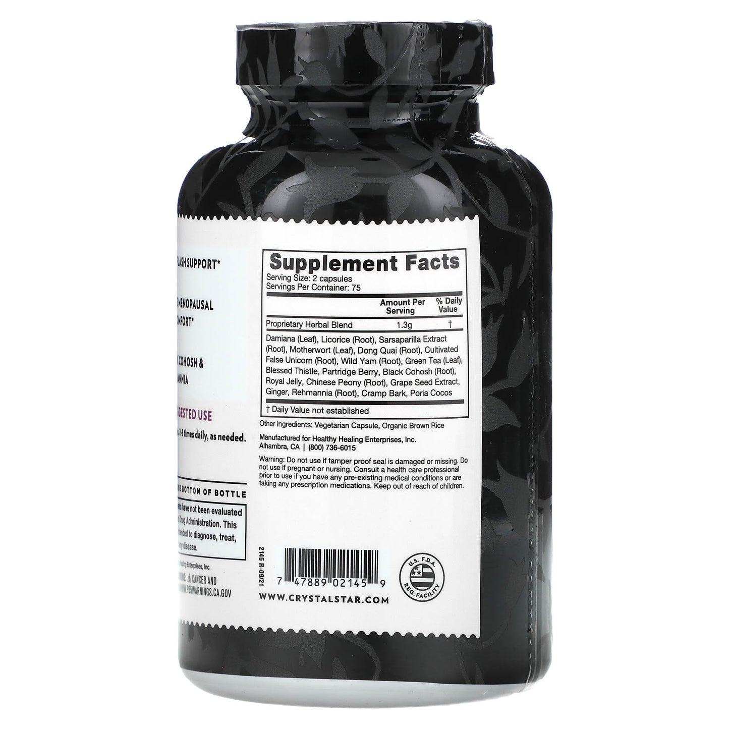 Crystal Star Estro-G Balance Menopause Support Supplement - Image 2
