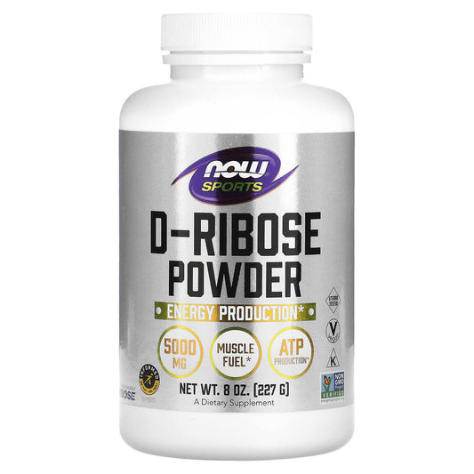 NOW Foods, Sports, D-Ribose Powder, 8 oz (227 g) - Image 1