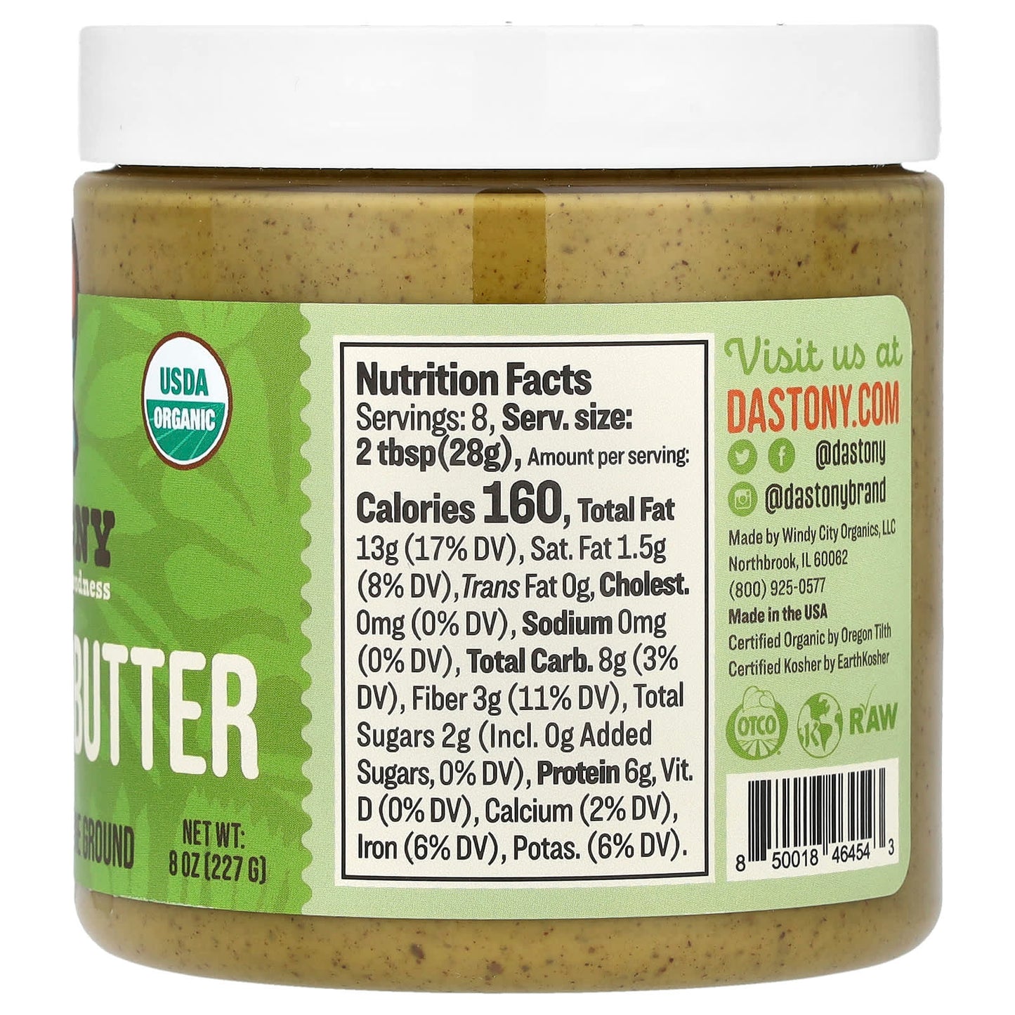 USDA Organic Pistachio Butter - Ultra Smooth, 8 oz by Dastony - Image 2