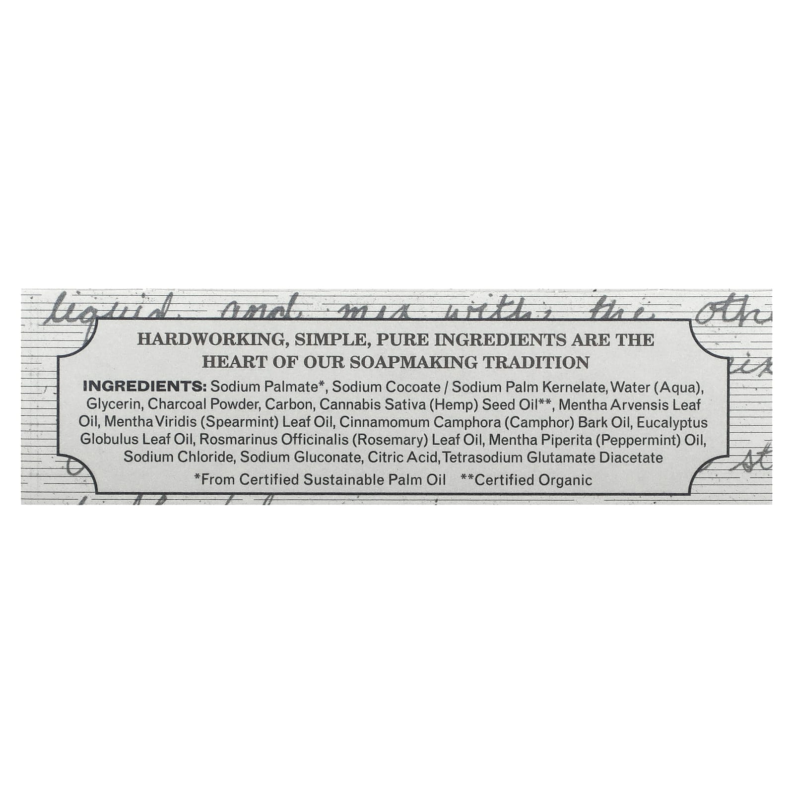 The Grandpa Soap Co., Face & Body Bar Soap,  Charcoal, 4.25 oz (120 g) - Image 2