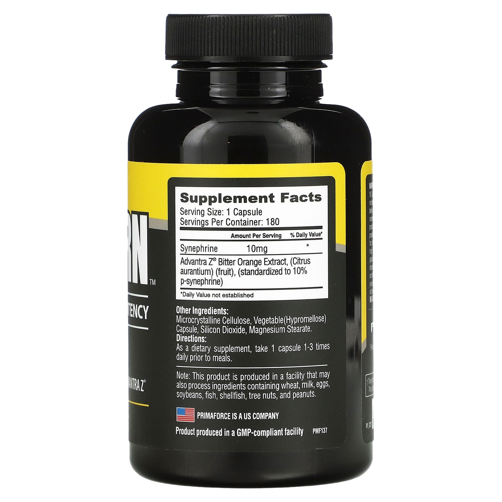 Primaforce, SYNEBURN™, 10 mg, 180 Capsules - Image 2