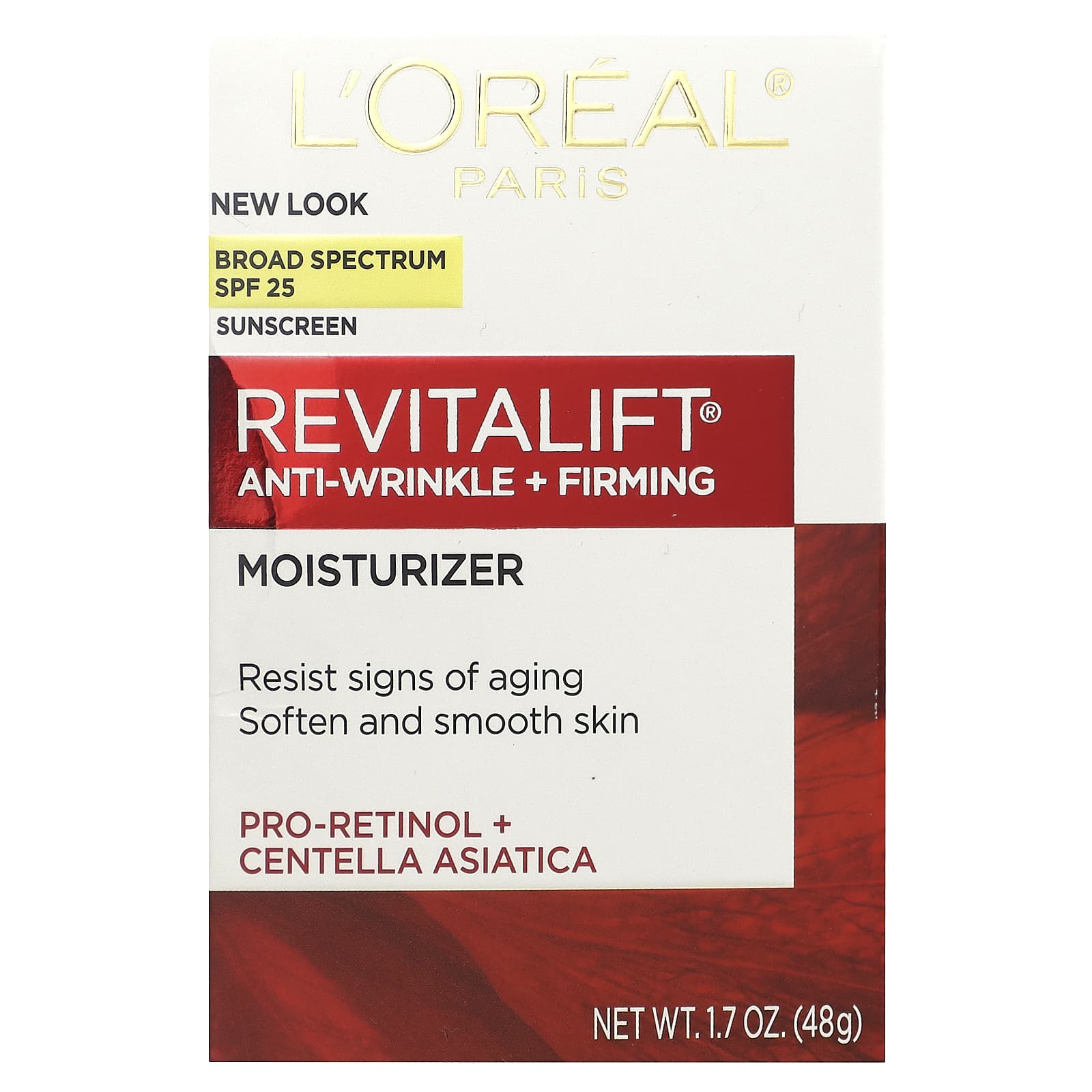 L'Oréal, Revitalift Anti Winkle + Firming, Moisturizer, SPF 25, 1.7 oz (48 g) - Image 2