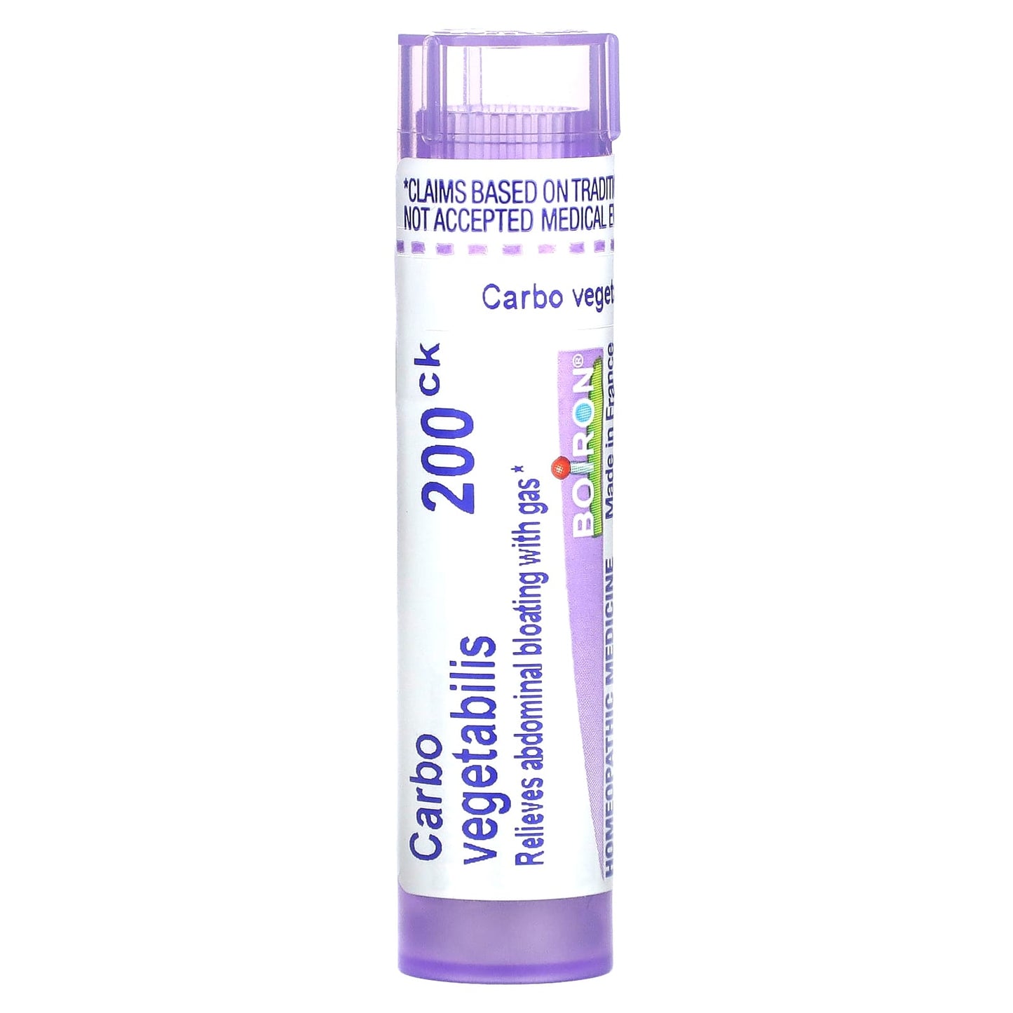 Boiron Carbo Vegetabilis Bloat & Gas Relief, 80 Pellets - Image 1