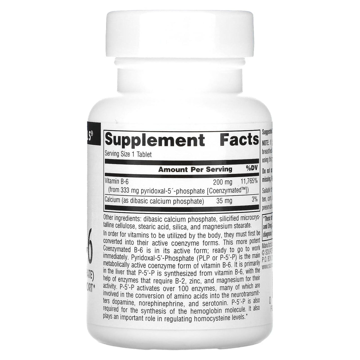 Source Naturals, Coenzymated B-6, 30 Tablets - Image 2