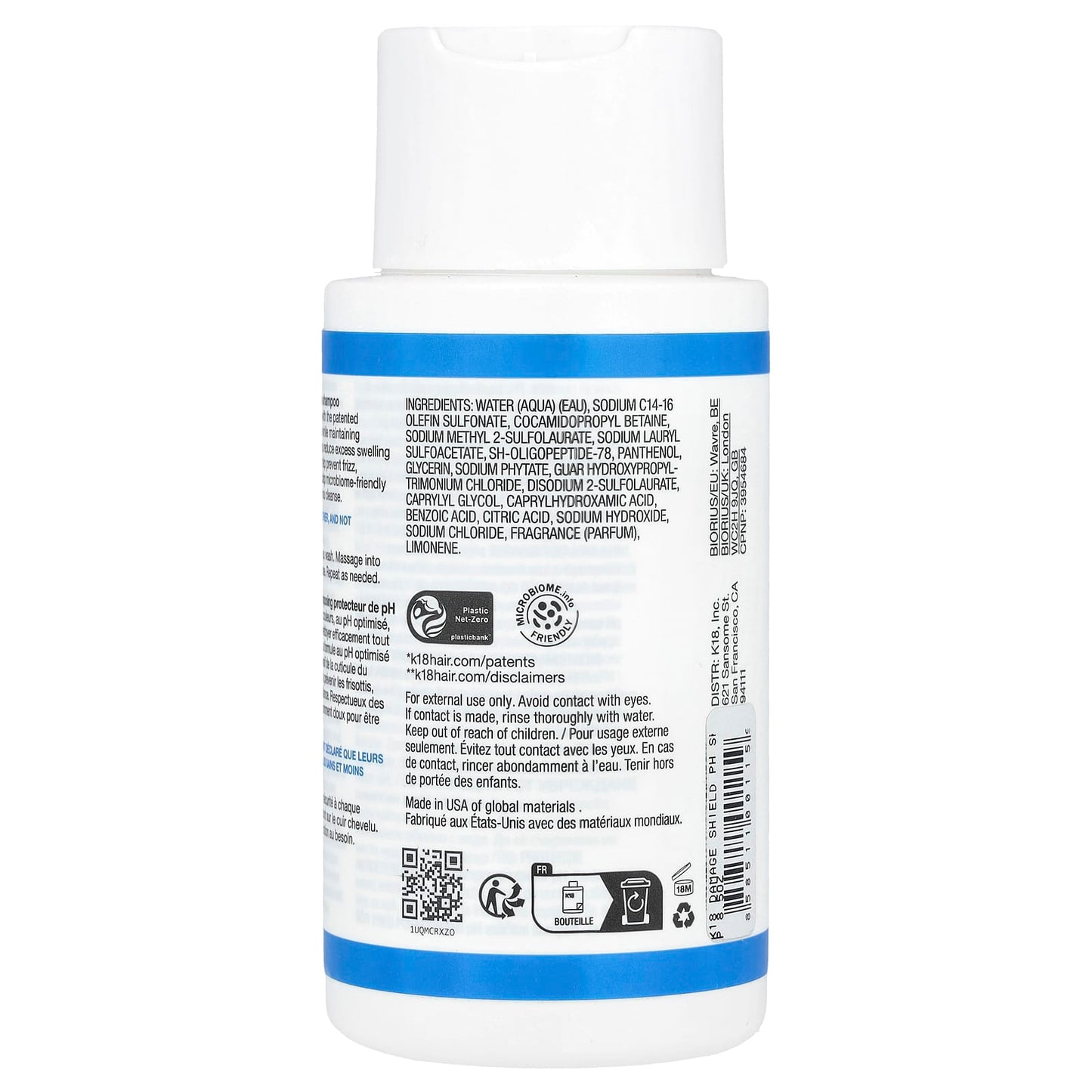 K18 pH Balanced Shampoo for Damaged Hair - Color-Safe & Microbiome Friendly - Image 2