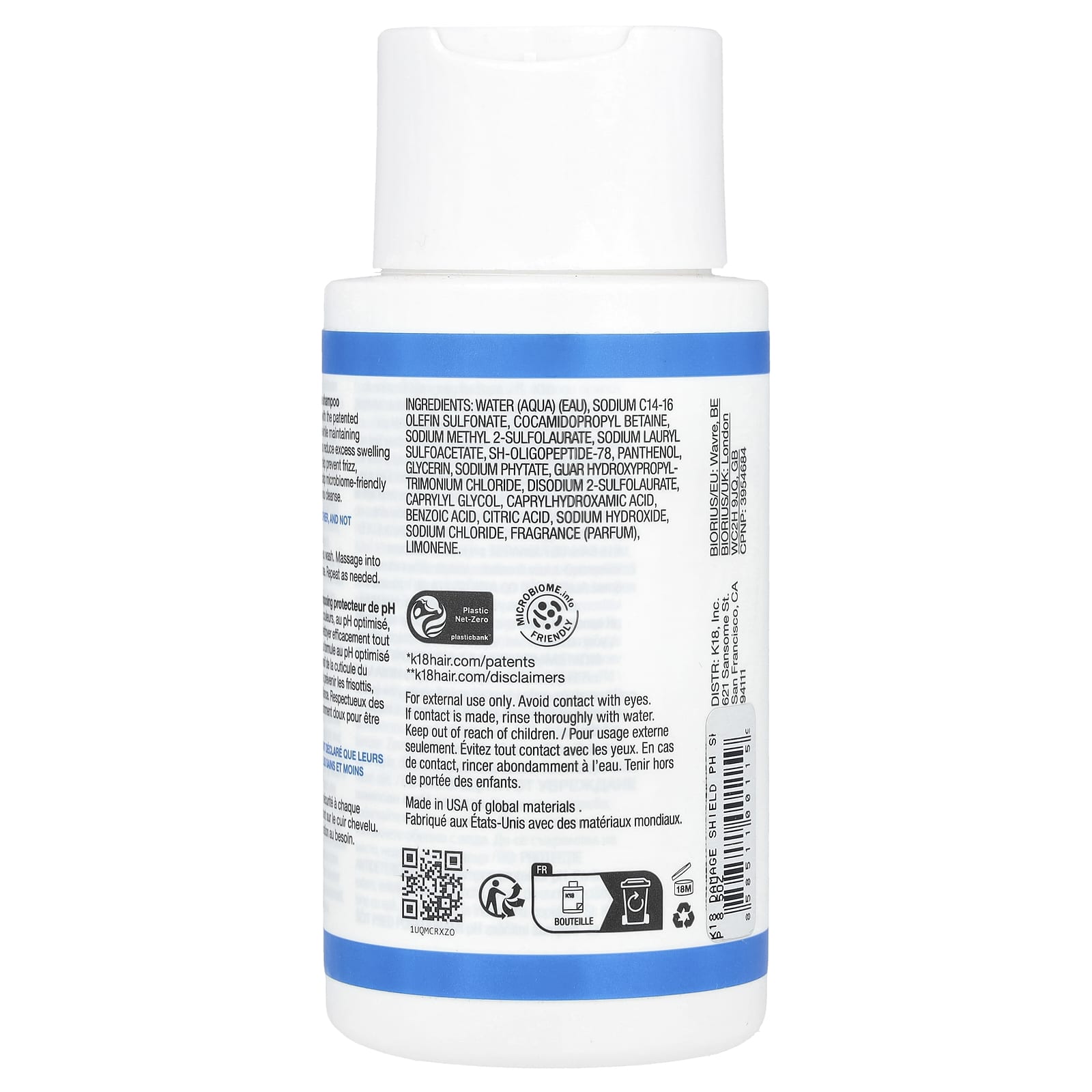K18 pH Balanced Shampoo for Damaged Hair - Color-Safe & Microbiome Friendly - Image 2