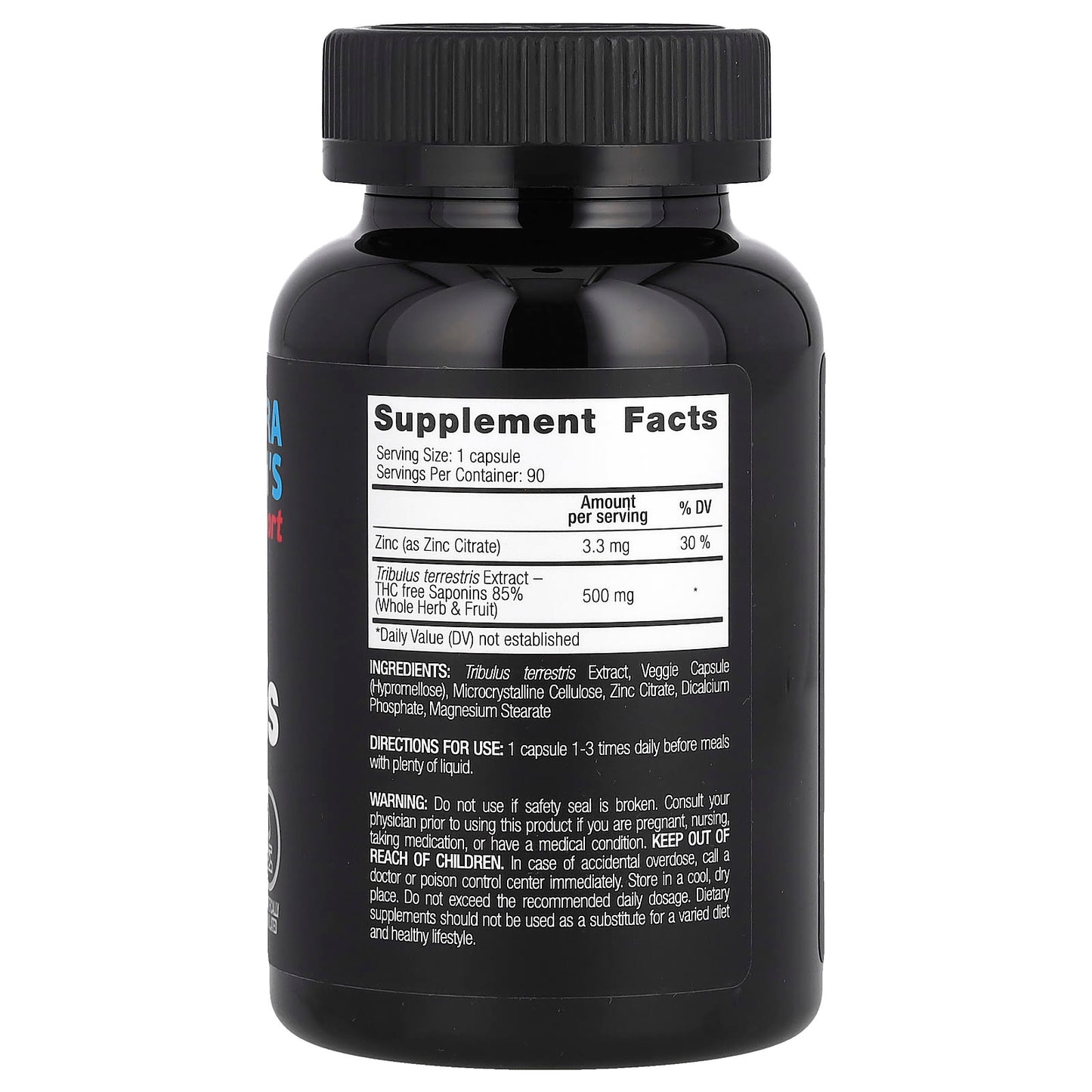 Vplab, Ultra Men's Sport, Tribulus Terrestris, 90 Capsules - Image 2