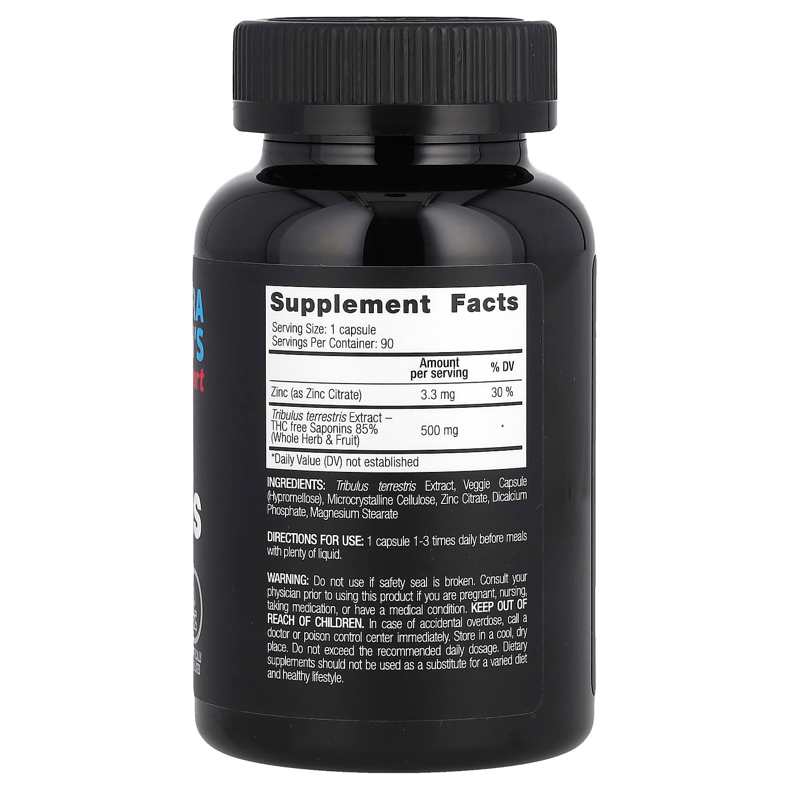 Vplab, Ultra Men's Sport, Tribulus Terrestris, 90 Capsules - Image 2
