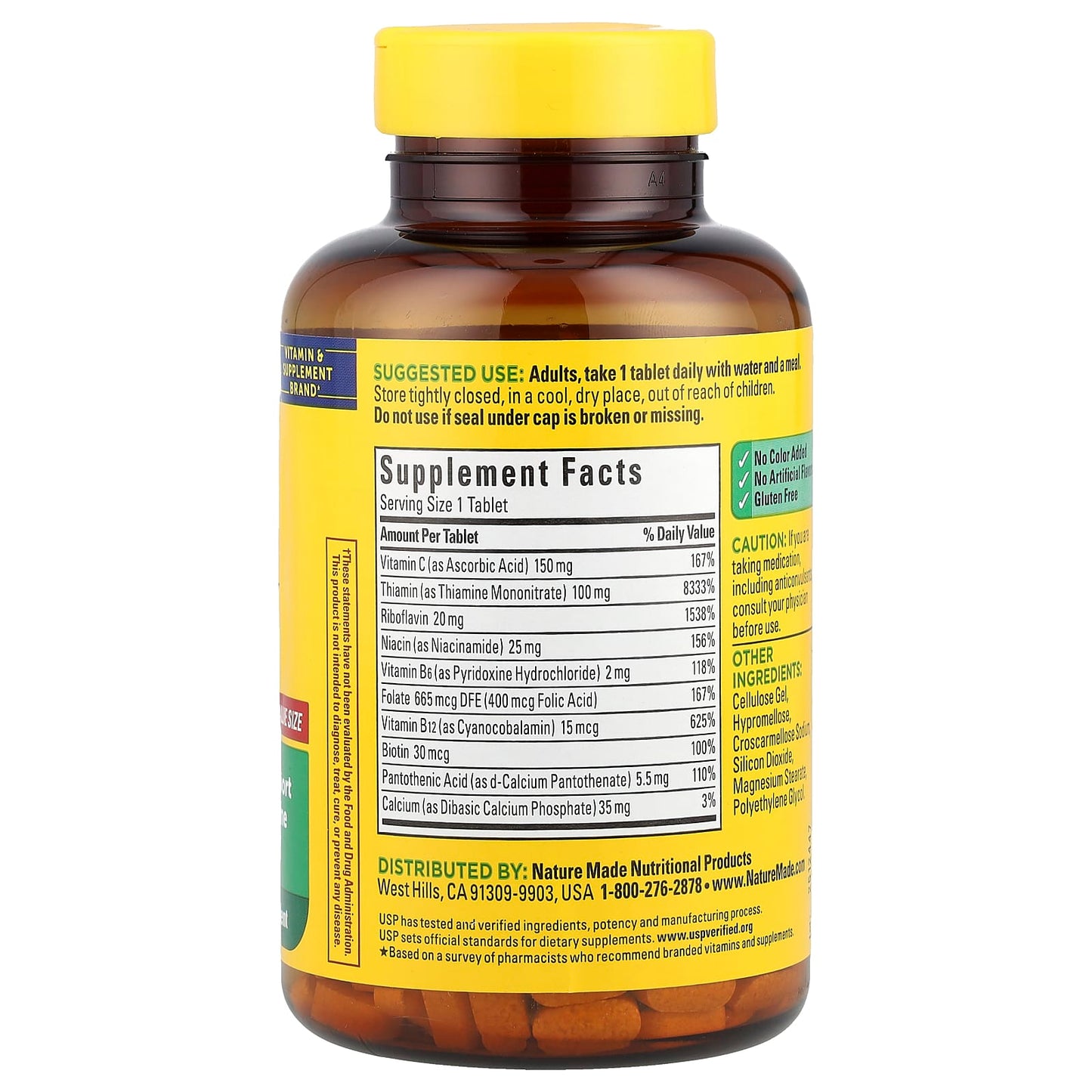 Nature Made, Super-B Complex with Vitamin C, 360 Tablets - Image 2