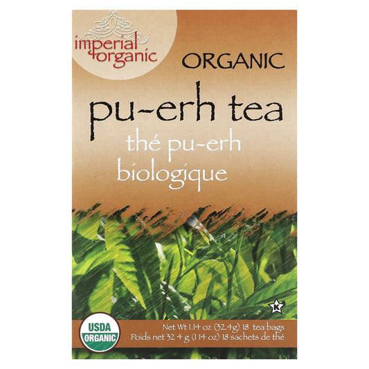 Uncle Lee's Tea, Imperial Organic, Pu-erh Tea, 18 Tea Bags, 1.14 oz (32.4 g) - Image 1