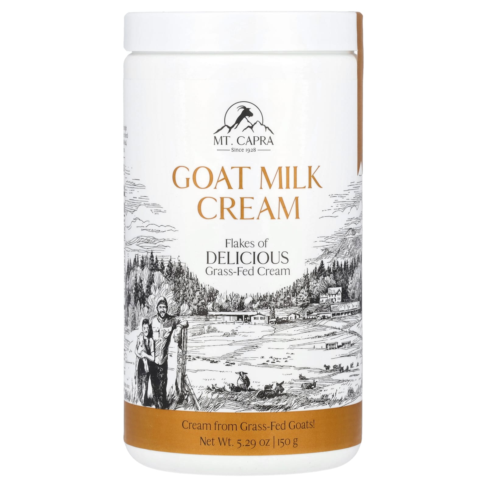 Mt. Capra, Goat Milk Cream Flakes, 5.29 oz (150 g) - Image 1