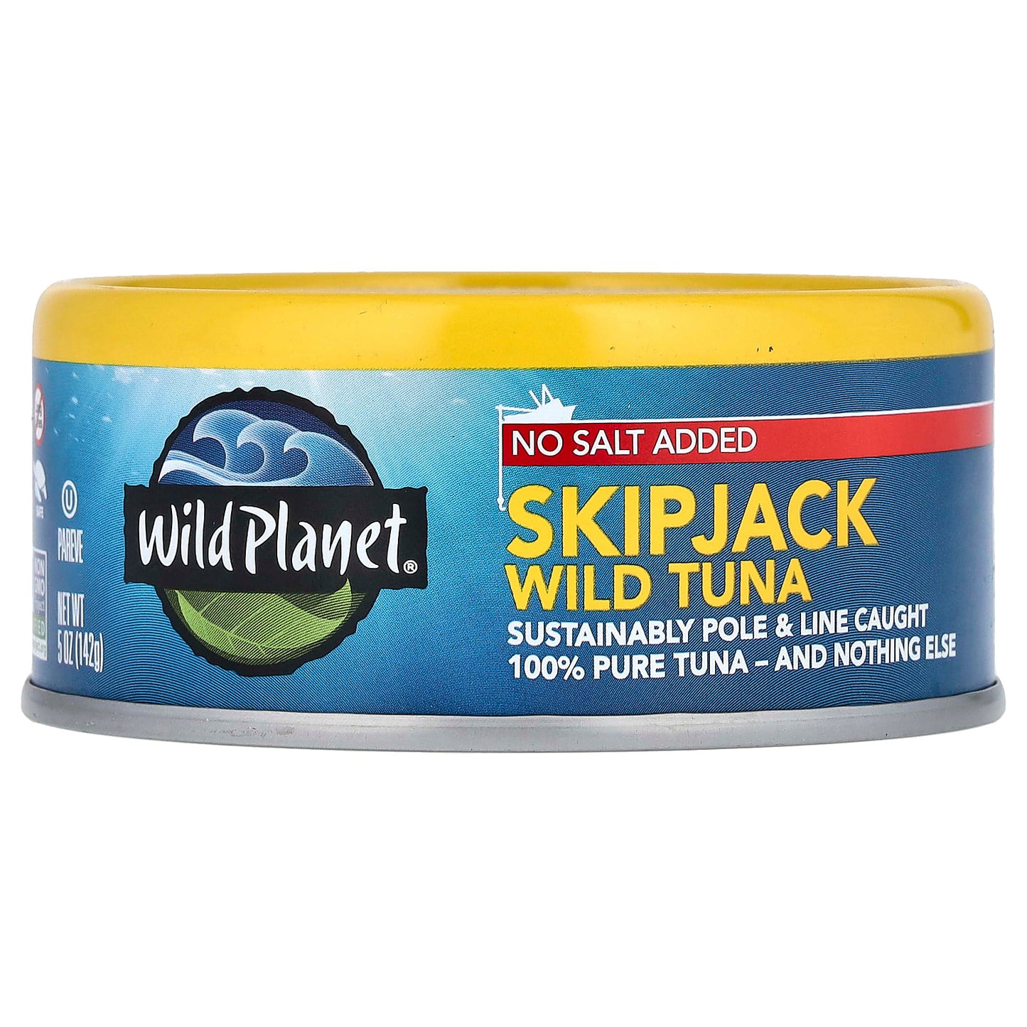 Wild Planet, Skipjack Wild Tuna, No Salt Added, 5 oz (142 g) - Image 1