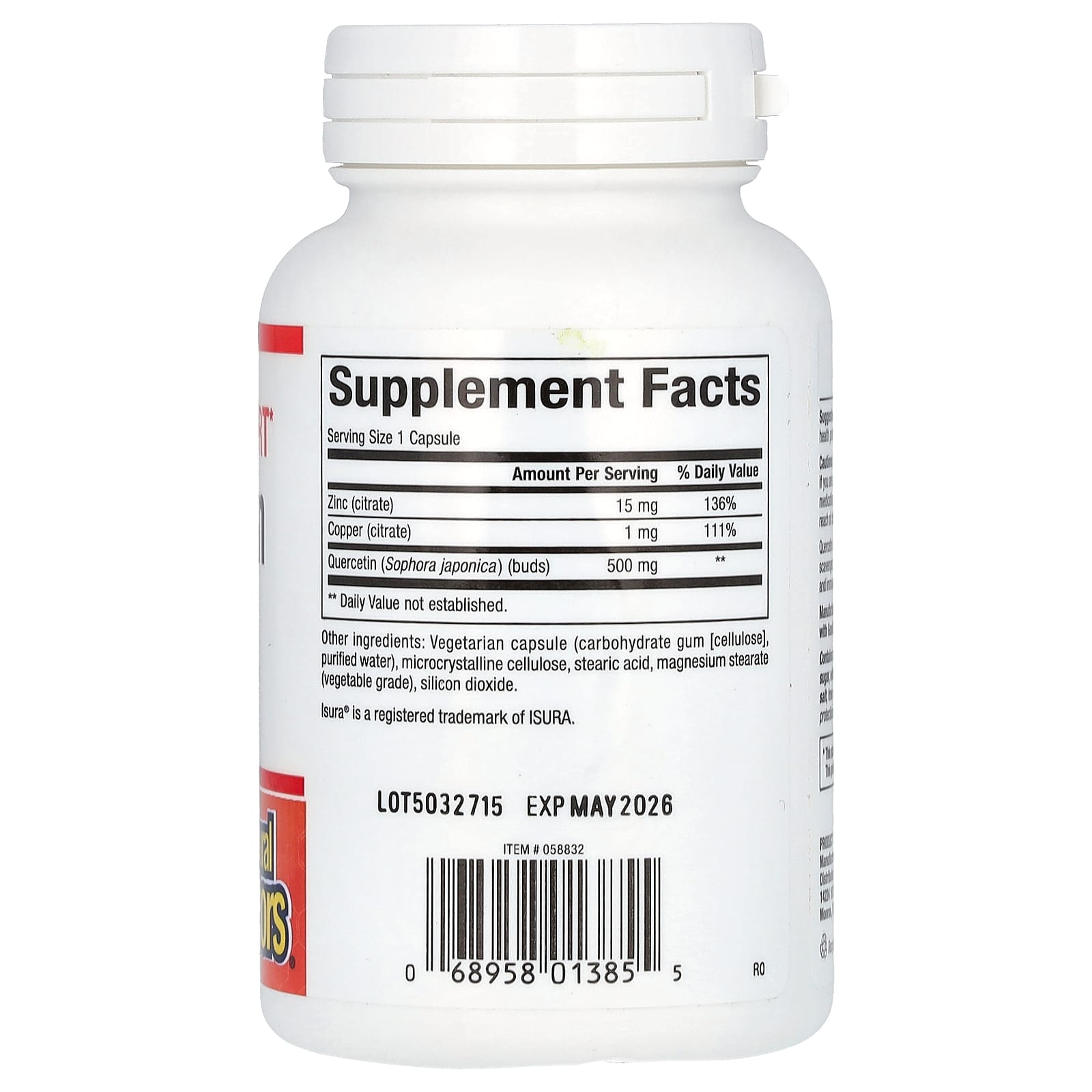 Natural Factors, Immune Support, Quercetin, 500 mg, 60 Vegetarian Capsules - Image 2