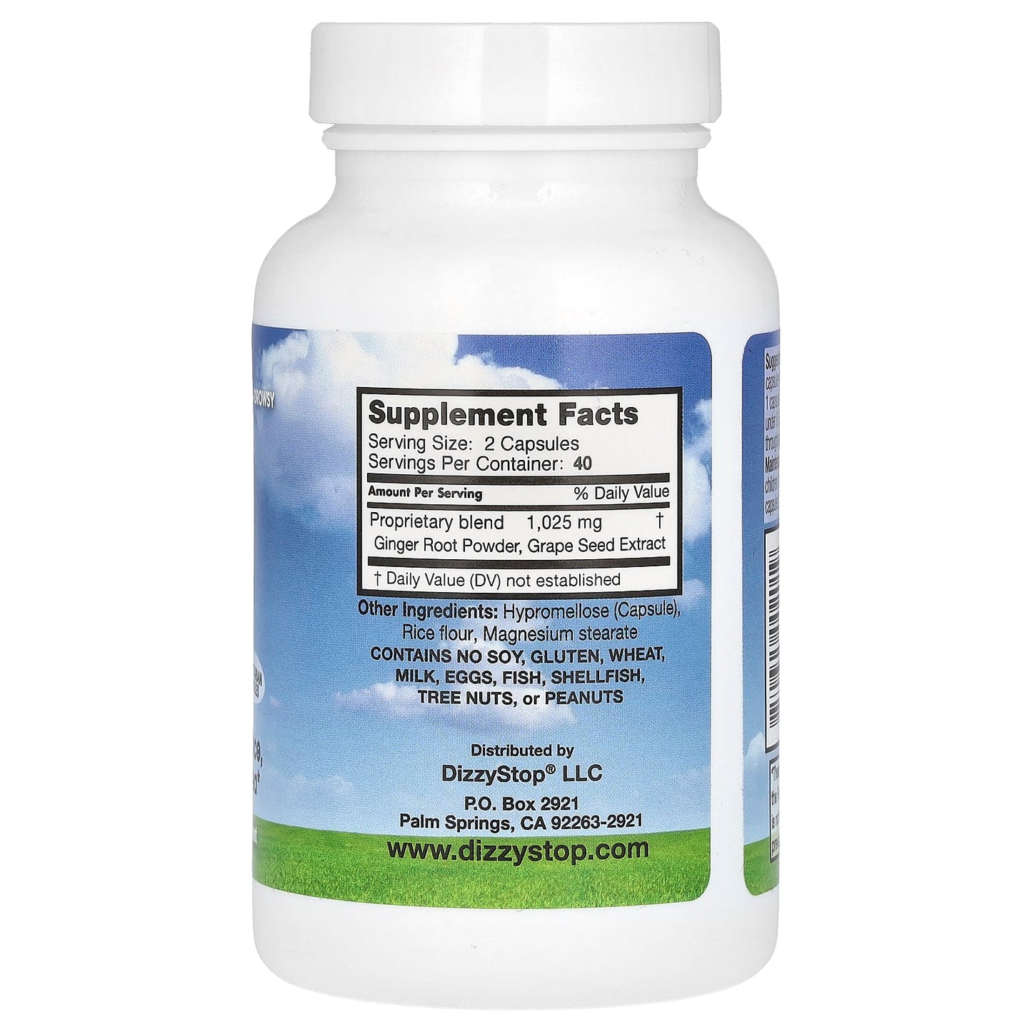 Natural Dizziness Relief with Dr. Barton's Dizzy Stop Control - 80 Capsules - Image 2