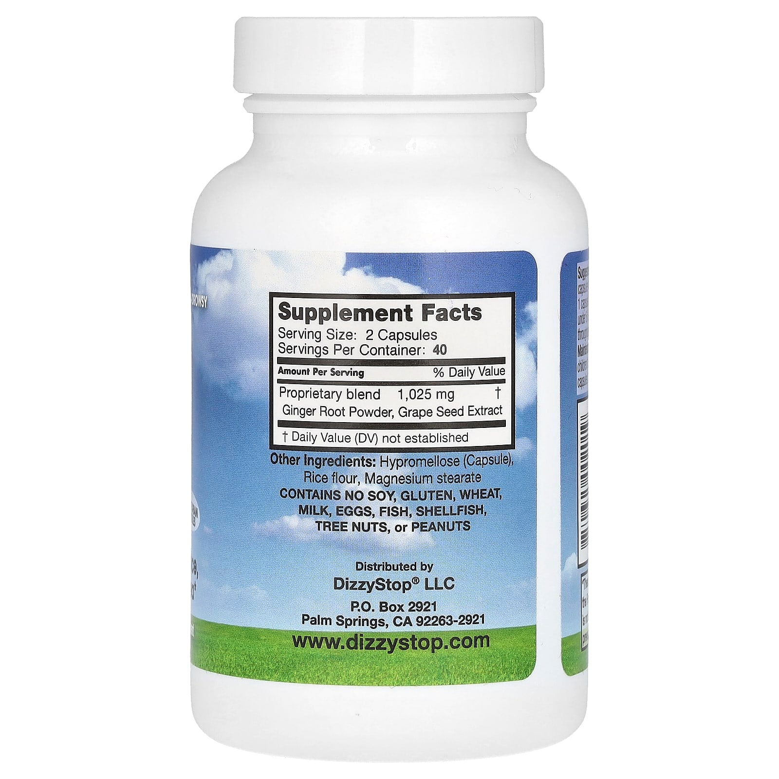 Natural Dizziness Relief with Dr. Barton's Dizzy Stop Control - 80 Capsules - Image 2