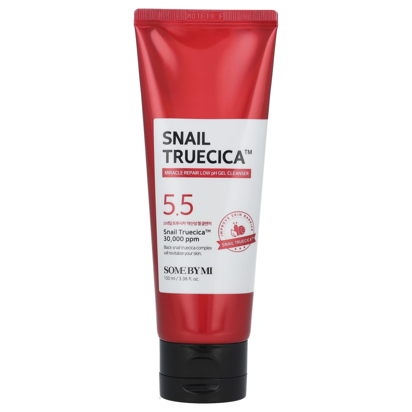 SOME BY MI, Snail Truecica, Miracle Repair Low ph Gel Cleanser, 3.38 fl oz (100 ml) - Image 1